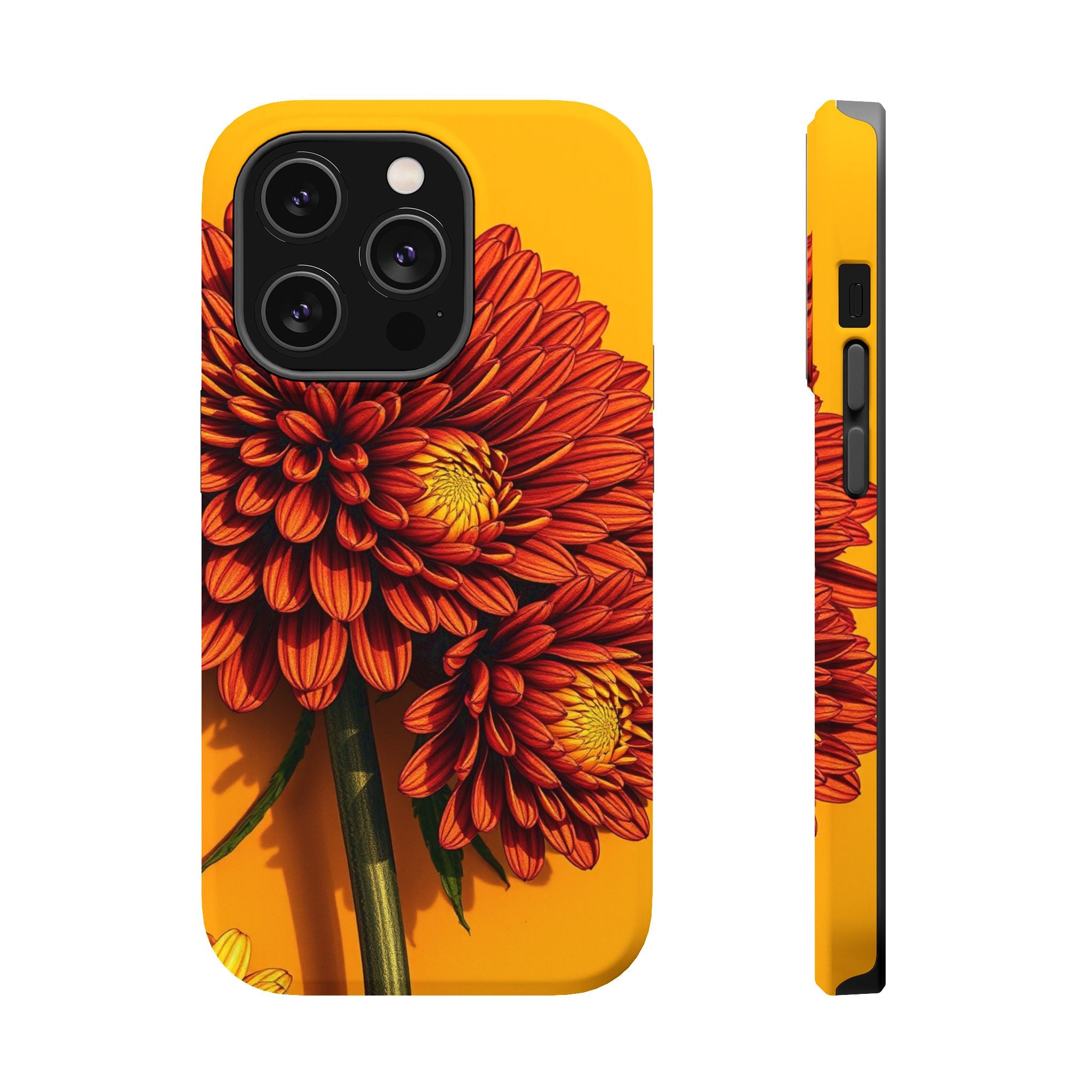 iPhone Mustard And Rust Ranunculus Stack Slim Everyday iPhone 14 · iPhone Case
