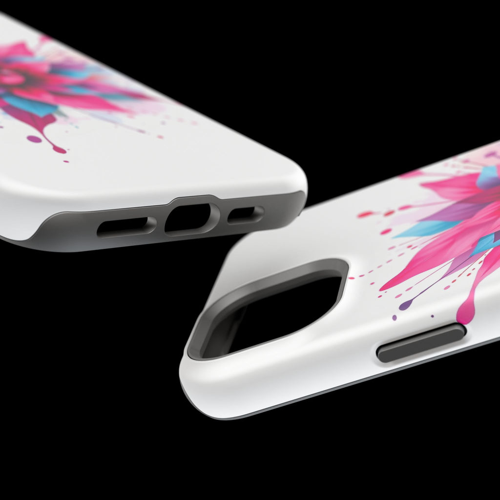 iPhone Floral Watercolor Splash Electric Art Slim iPhone Everyday · iPhone Case