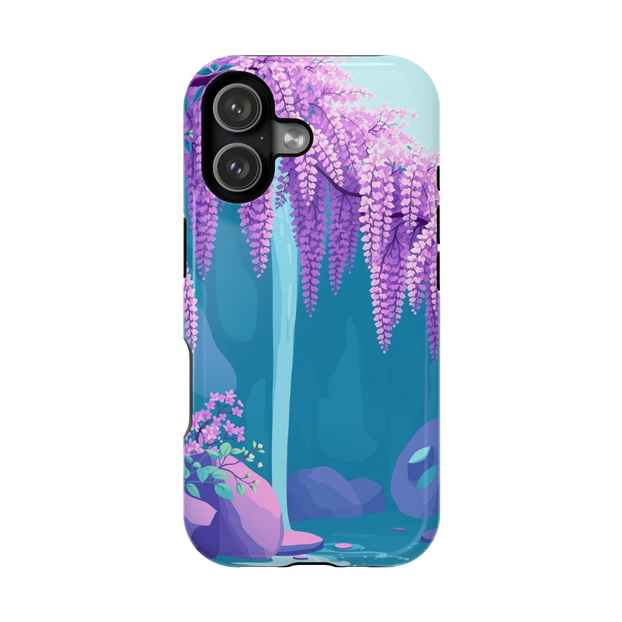 iPhone Wisteria Cascade Pastel Kawaii Slim Everyday Designer Case · iPhone Case