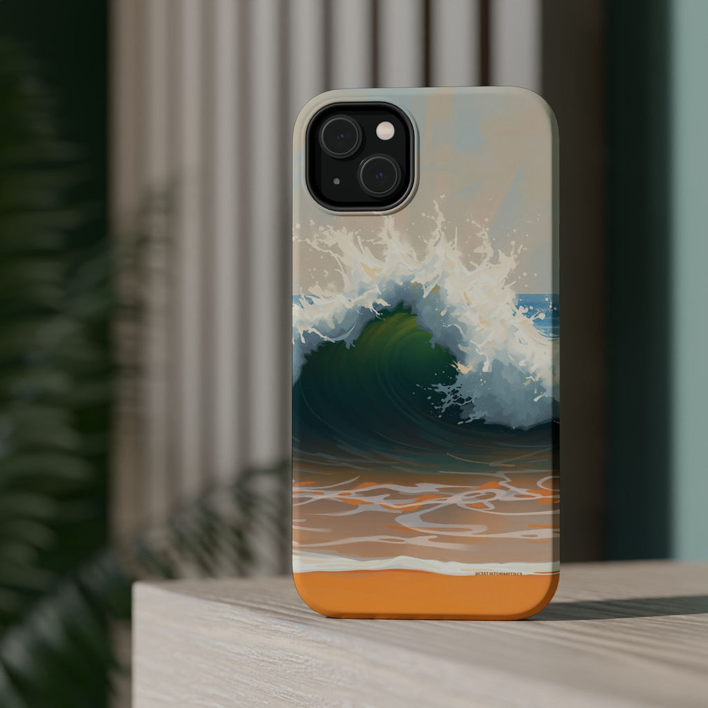 iPhone Radiant Ocean Wave Crash Design Slim Everyday Designer Case · iPhone Case