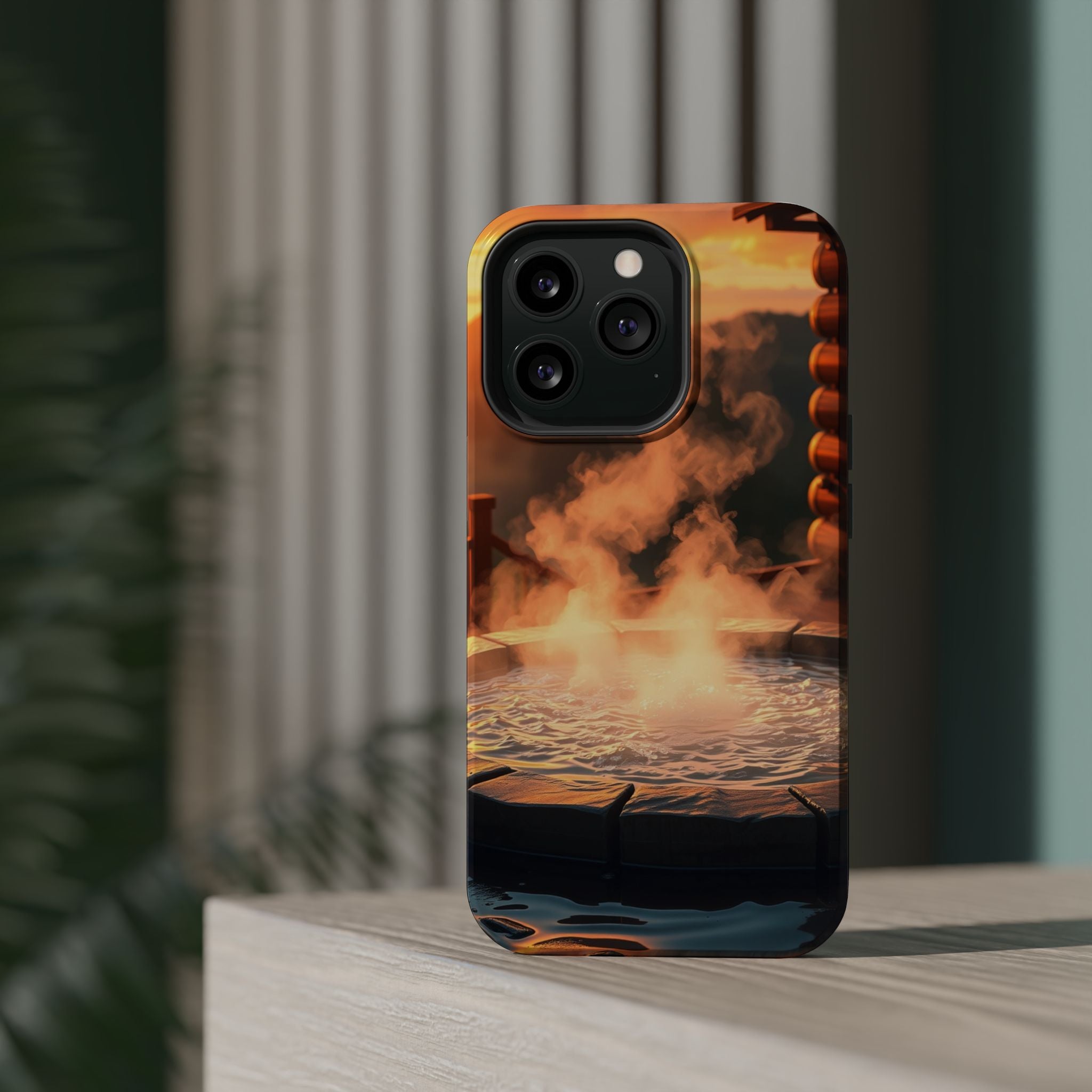 iPhone Hot Spring Steam Enchanted Art Slim Everyday Designer Case · iPhone Case