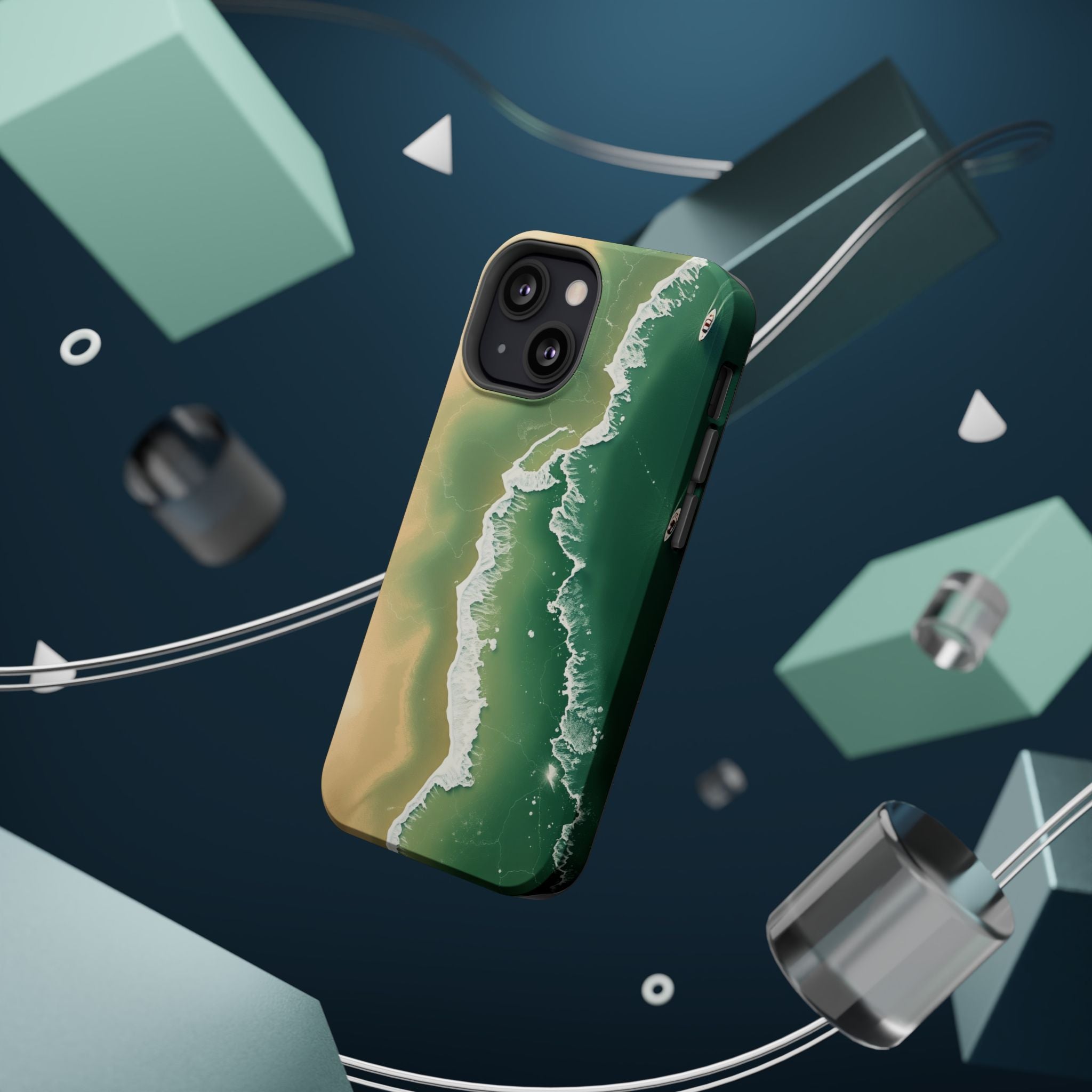 iPhone Shoreline Aerial Bold Art Bold Modern Everyday Snap Case · iPhone Case