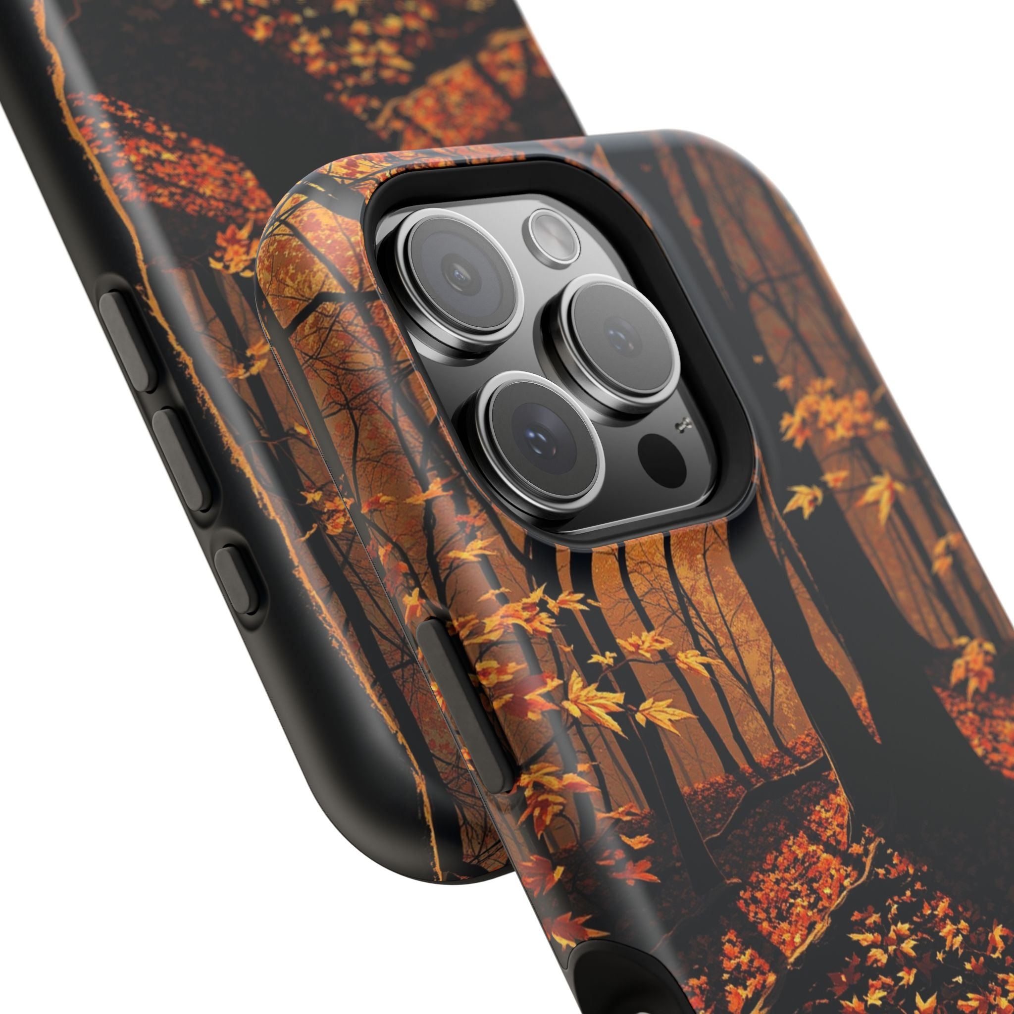 iPhone Autumn Forest Floor Gold Foil Luxury Slim iPhone Everyday · iPhone Case