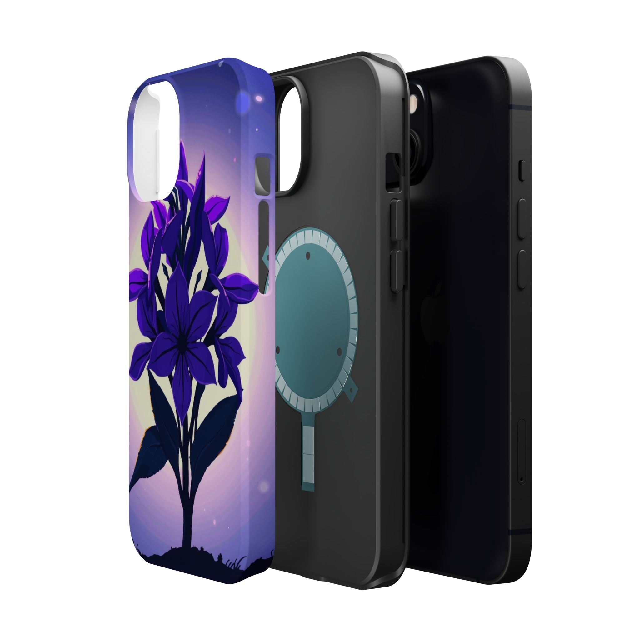 iPhone Floral Crown Mystic Art 13 Bold Modern Everyday Snap Case · iPhone Case