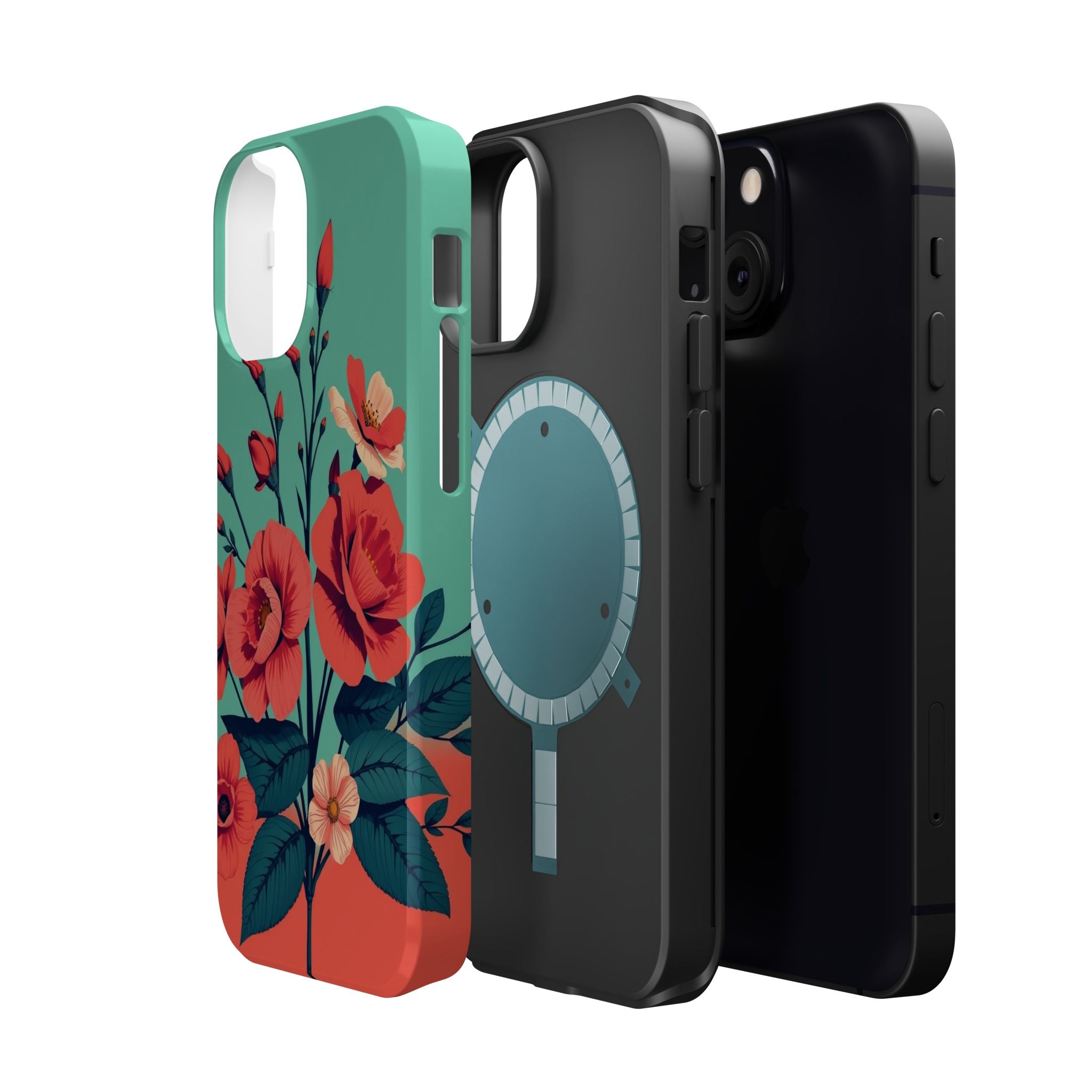 iPhone Pin-up Floral Cinematic Art Bold Modern Everyday Snap Case · iPhone Case