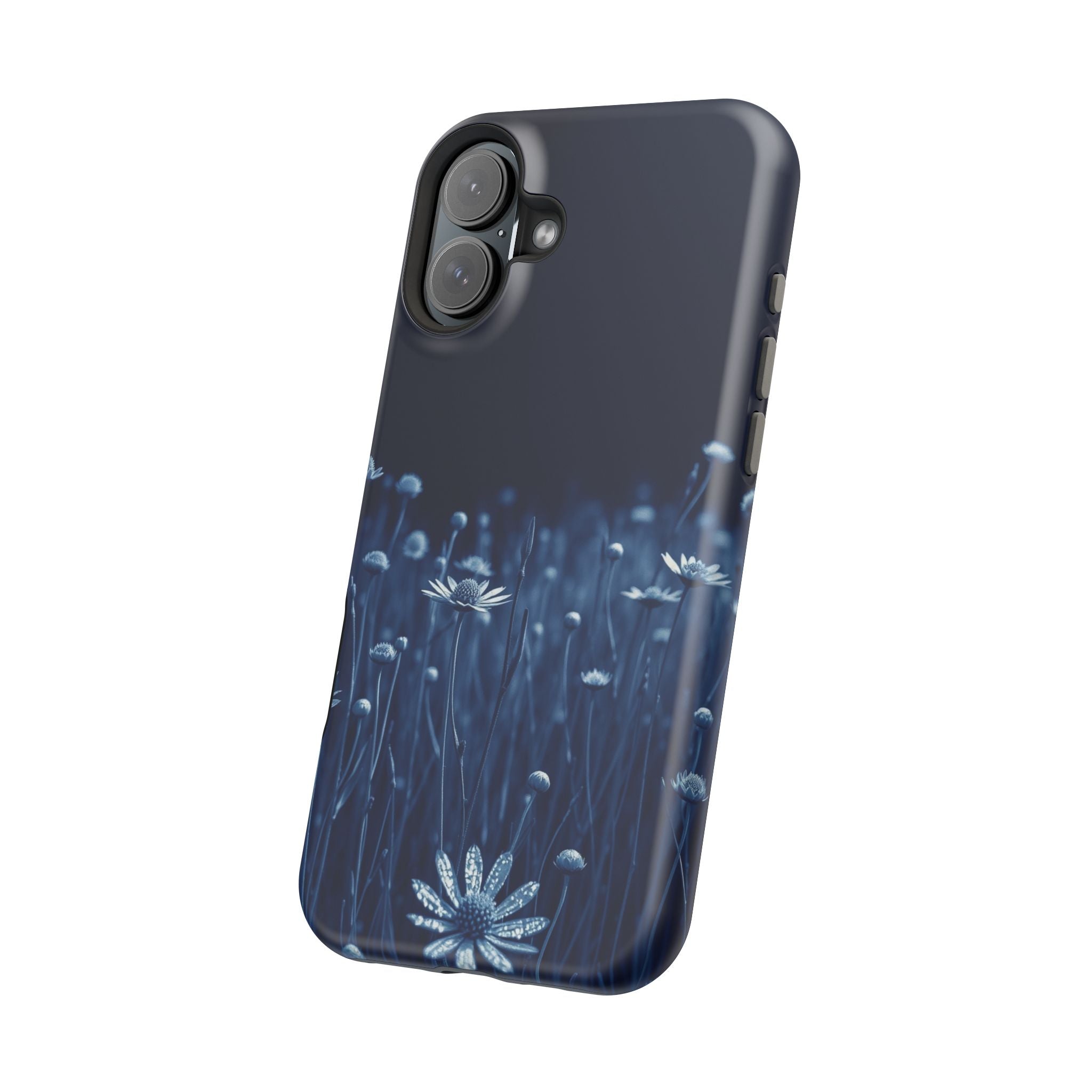 iPhone Midnight Blue And Silver Wildflower Field Clean iPhone Minimal · iPhone C