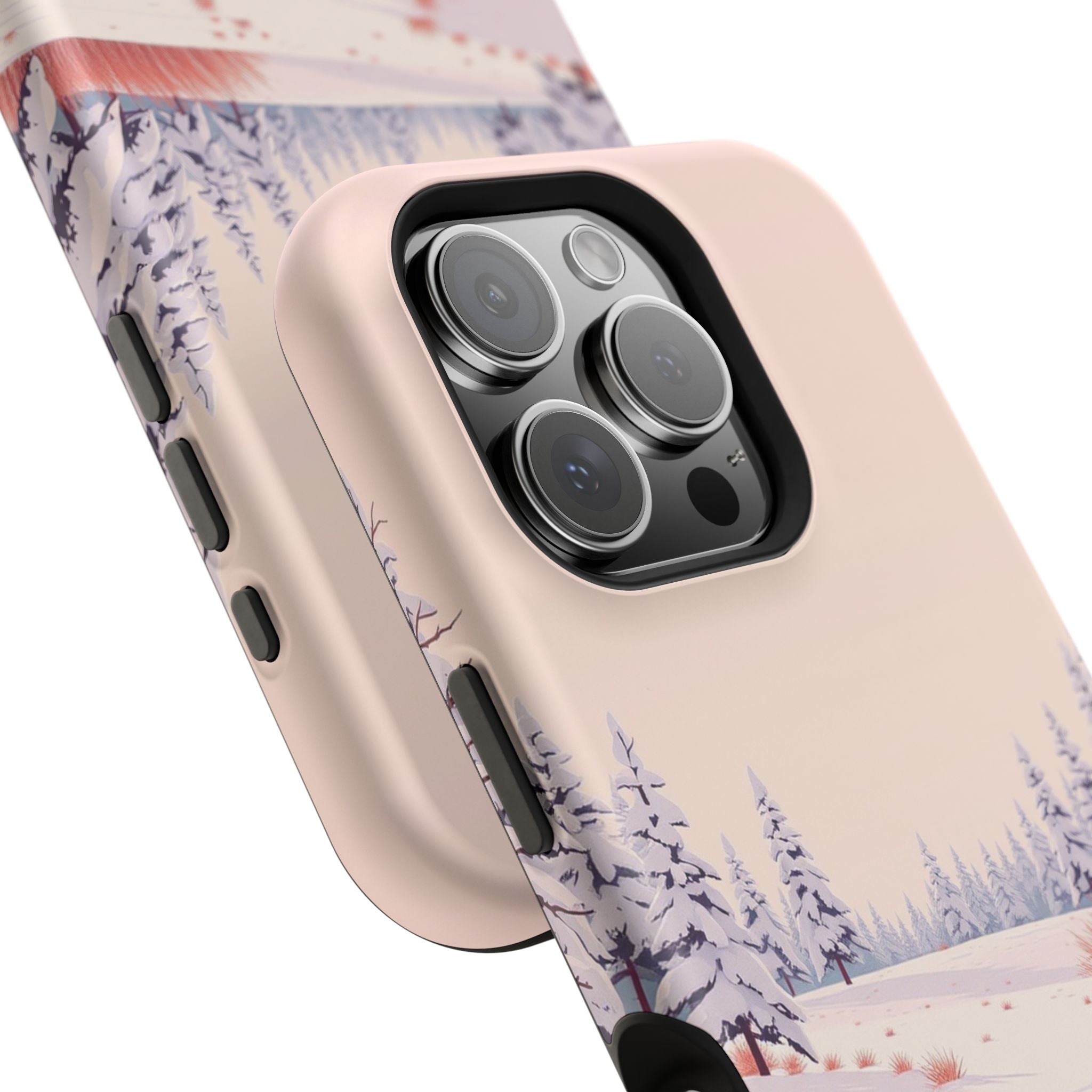 iPhone Snow Field Vintage Retro Poster Slim Everyday Designer Case · iPhone Case