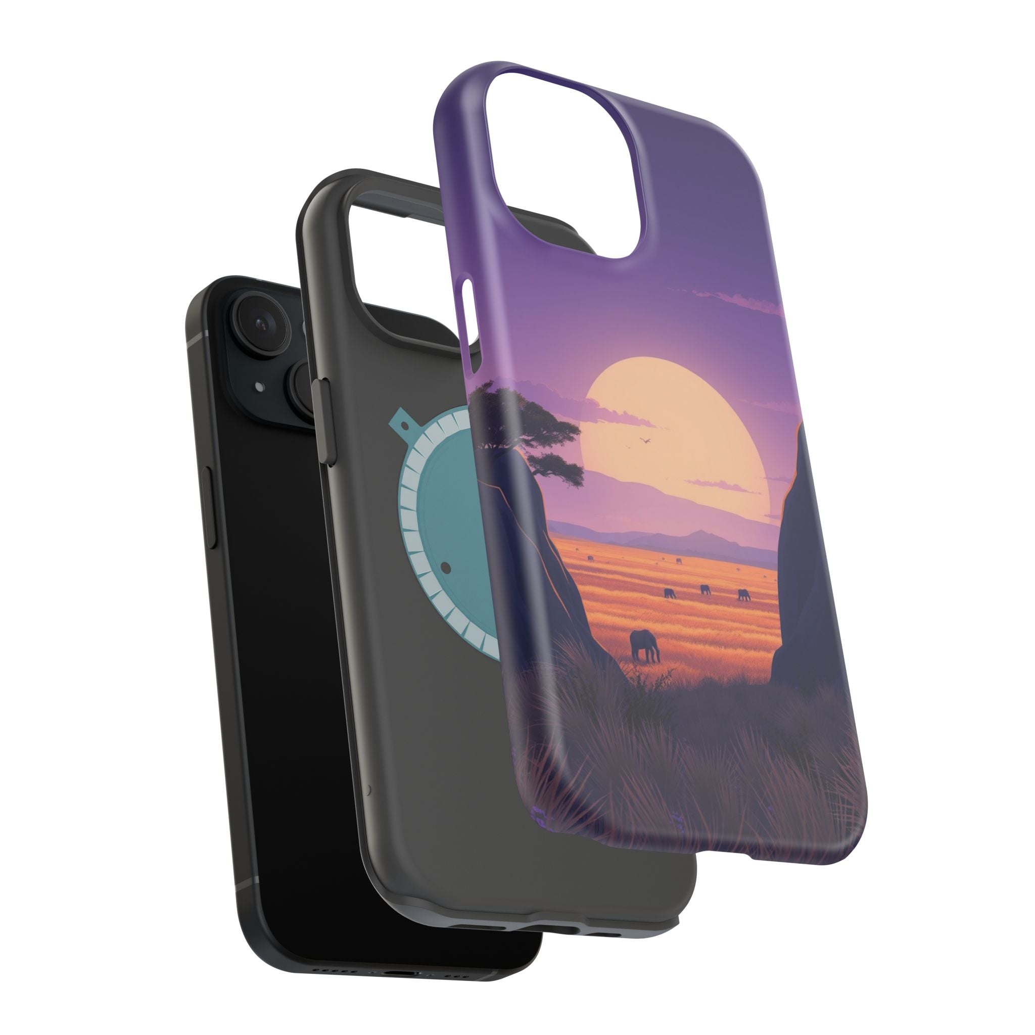 iPhone Lavender And Pearl Savanna Horizon Slim iPhone 18 Everyday · iPhone Case