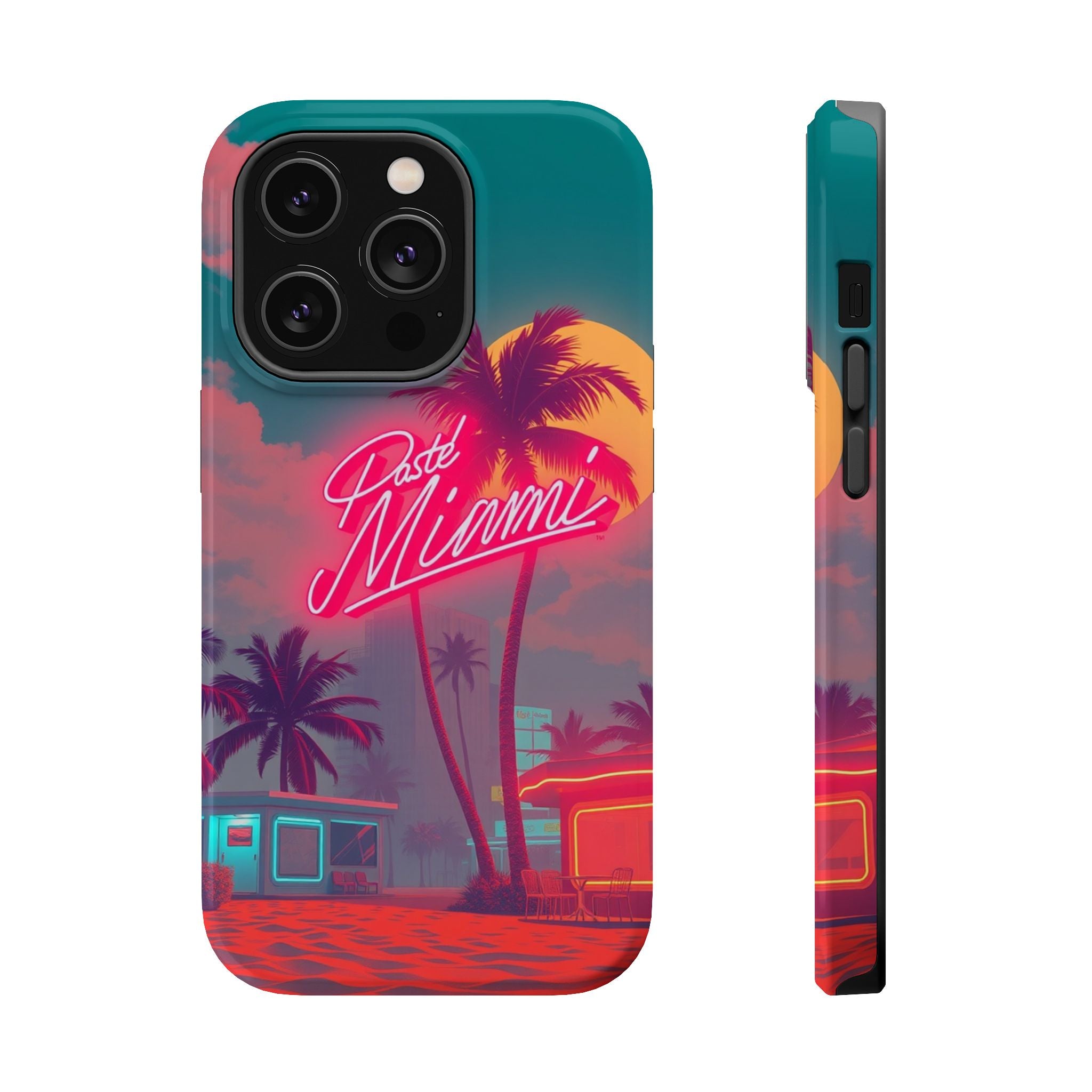 iPhone 1980s Pastel Miami Enchanted Art Slim Everyday Designer Case · iPhone Cas