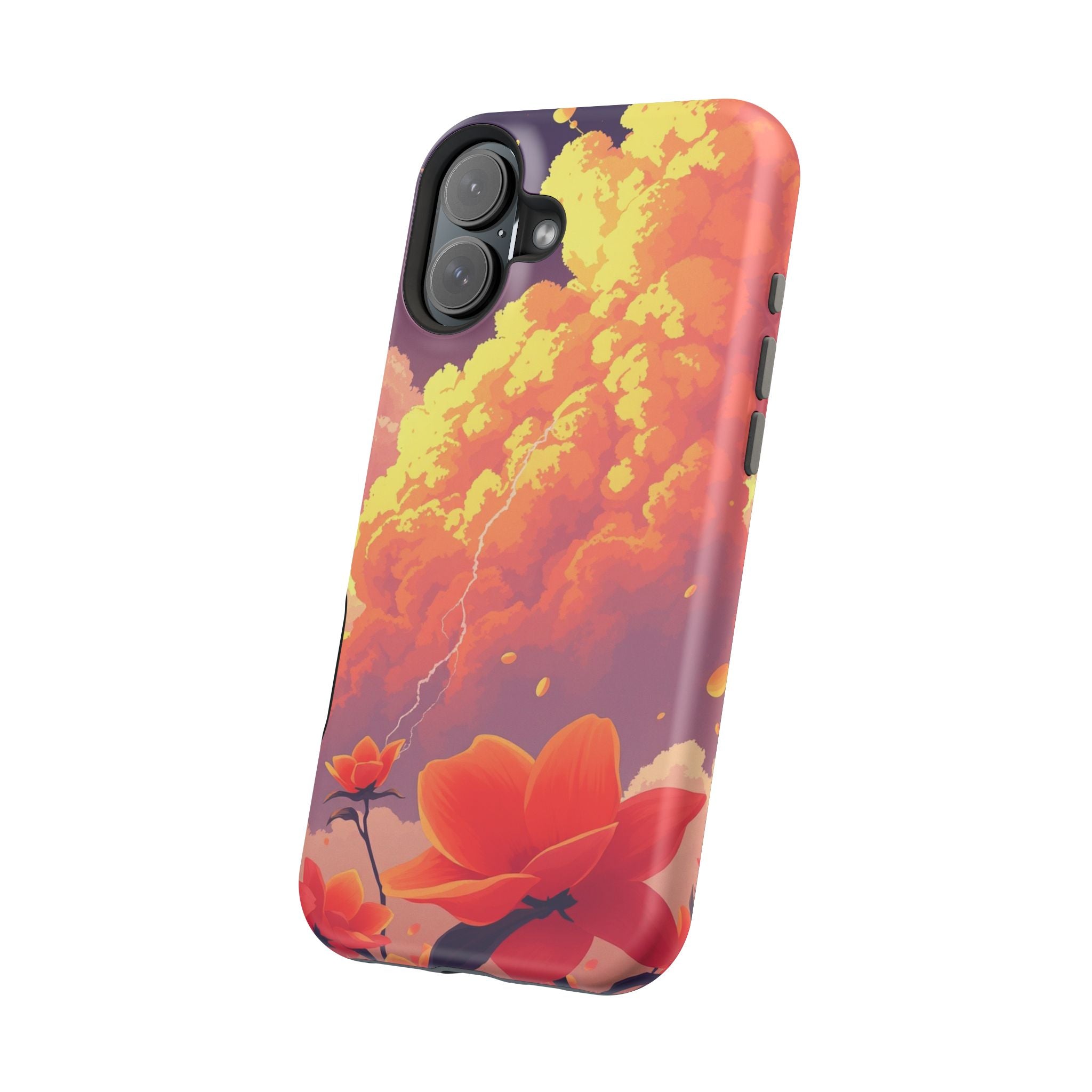 iPhone Sunset Amber And Peach Petal Storm Slim iPhone Everyday Designer · iPhone