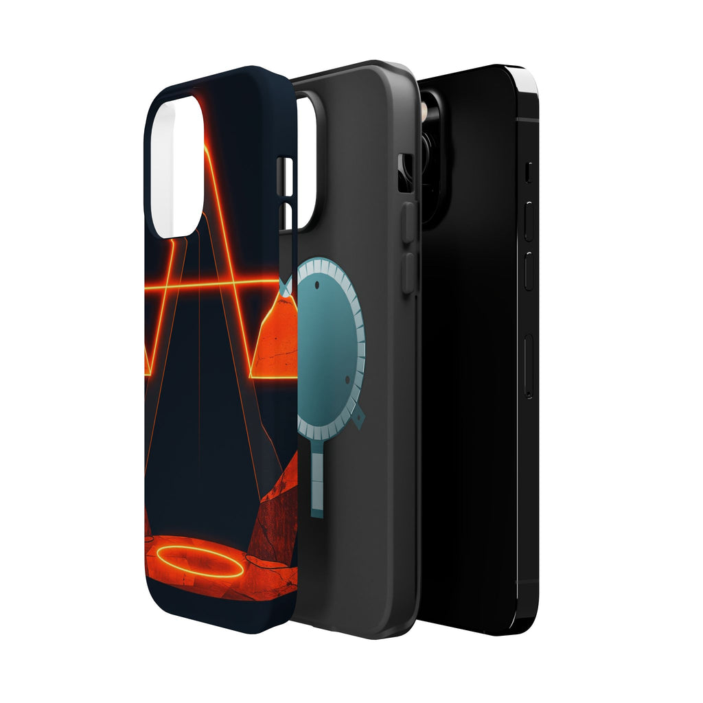 iPhone Vibrant Neon Geometry Design Slim Everyday Designer Case · iPhone Case