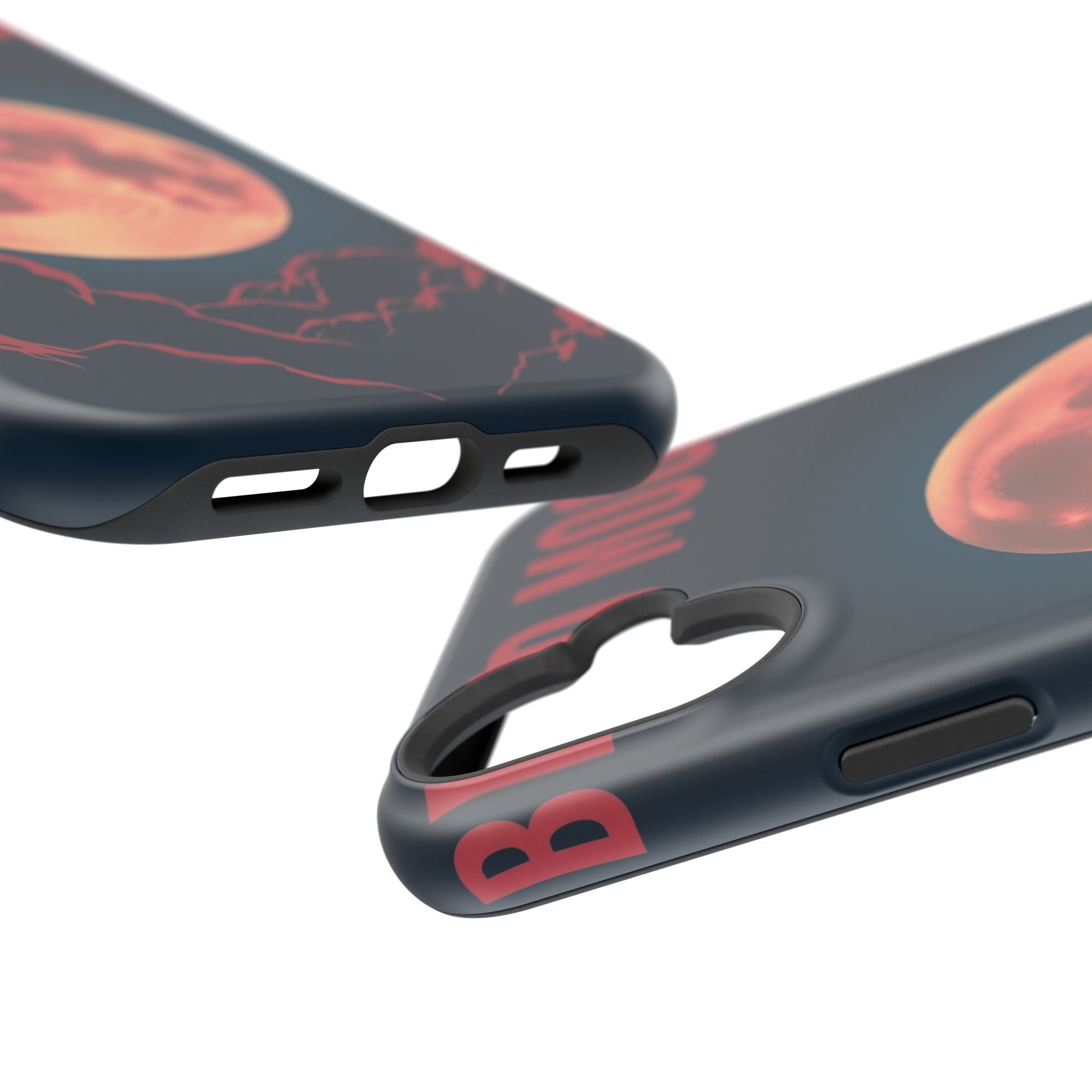 iPhone Blood Moon Rise Vintage Retro Poster Slim Everyday Designer Case · iPhone