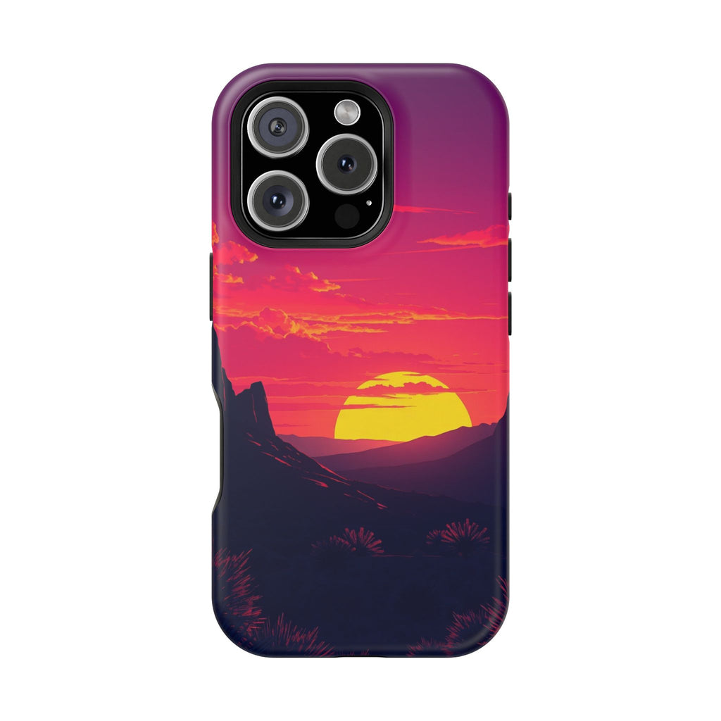 iPhone Cyan And Magenta Mesa Sunset Slim Everyday Designer Case · iPhone Case