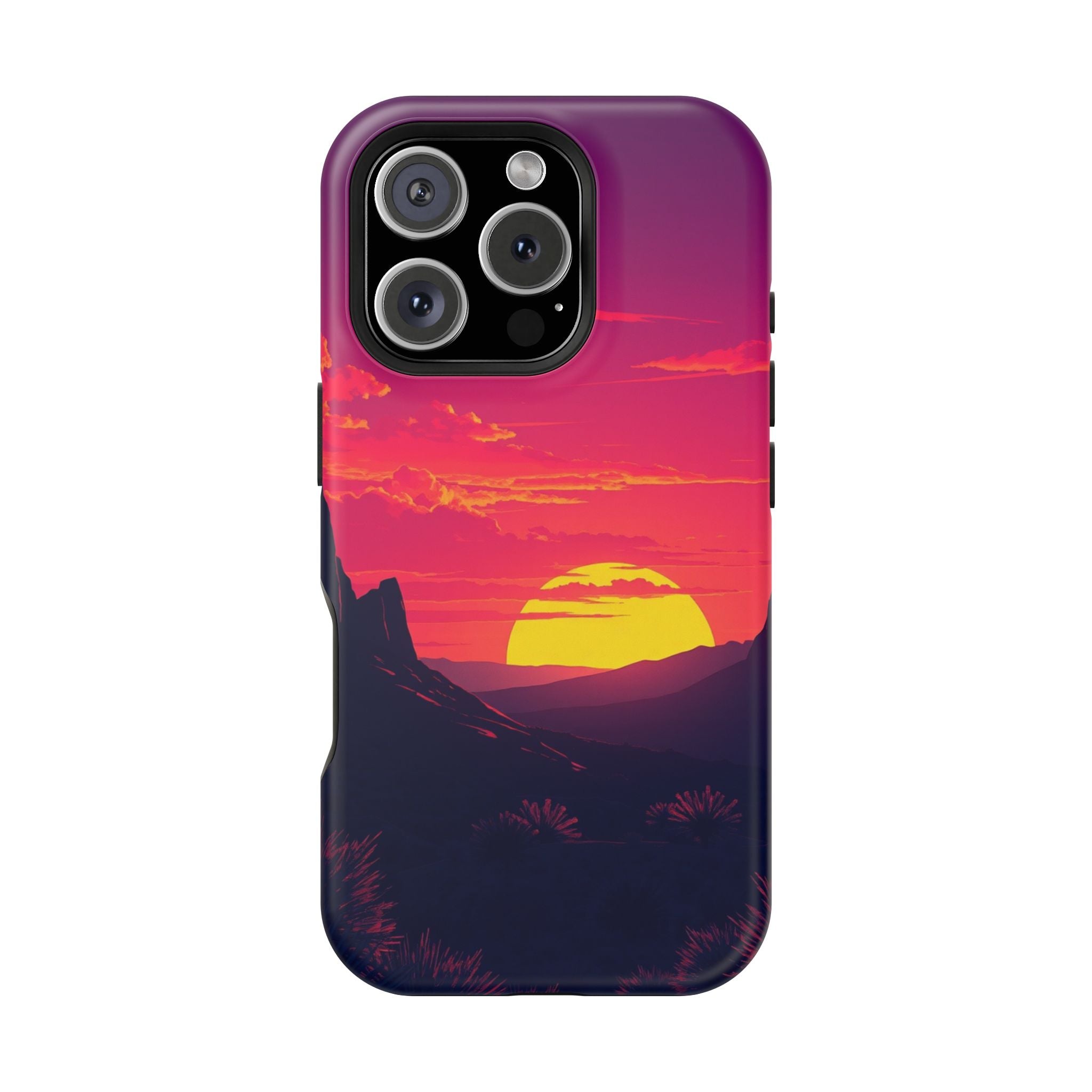 iPhone Cyan And Magenta Mesa Sunset Slim Everyday Designer Case · iPhone Case