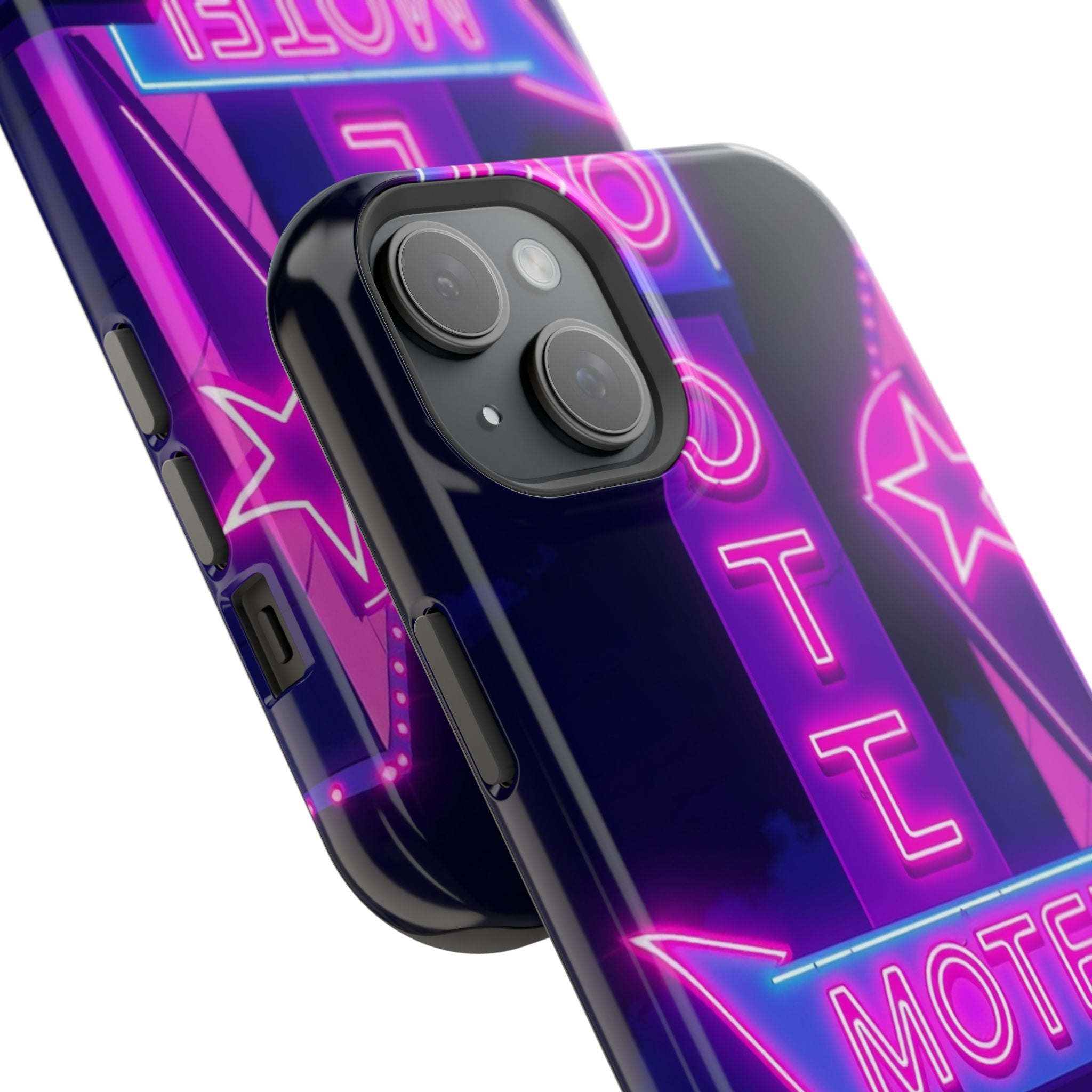 iPhone Neon Sign Motel Enchanted Art Slim Everyday Designer Case · iPhone Case