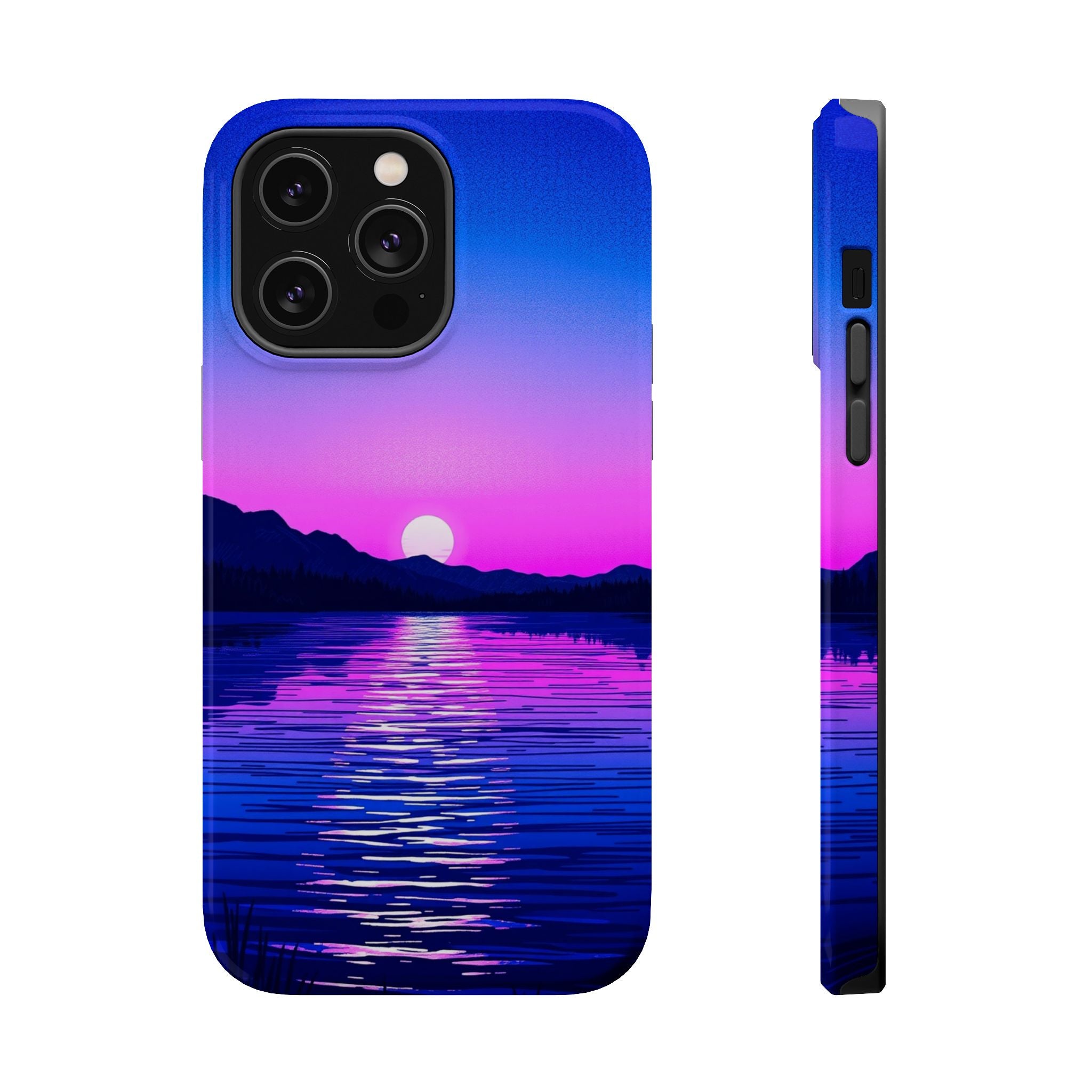 iPhone Indigo And Violet Lake at Twilight Slim iPhone Everyday Designer · iPhone