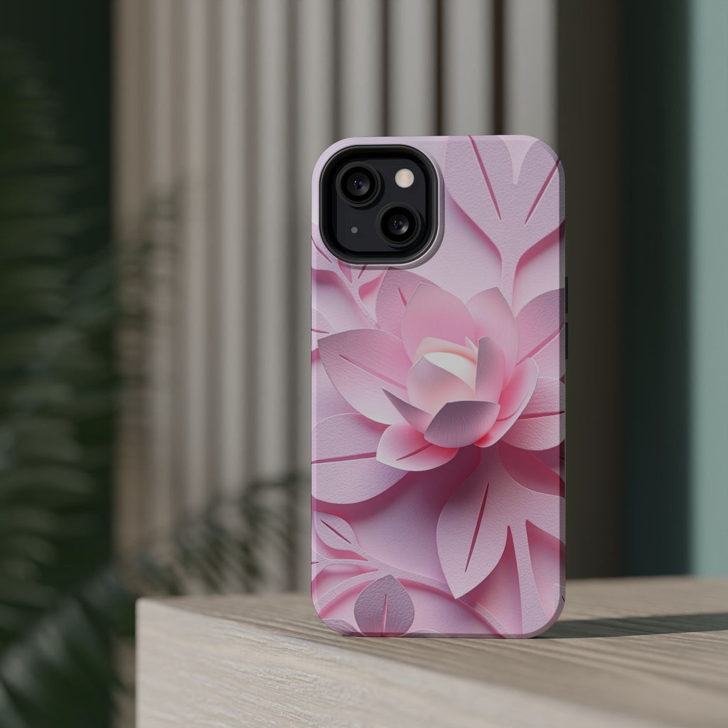 iPhone Floral Geometric Paper Cut Art Slim Everyday Designer Case · iPhone Case