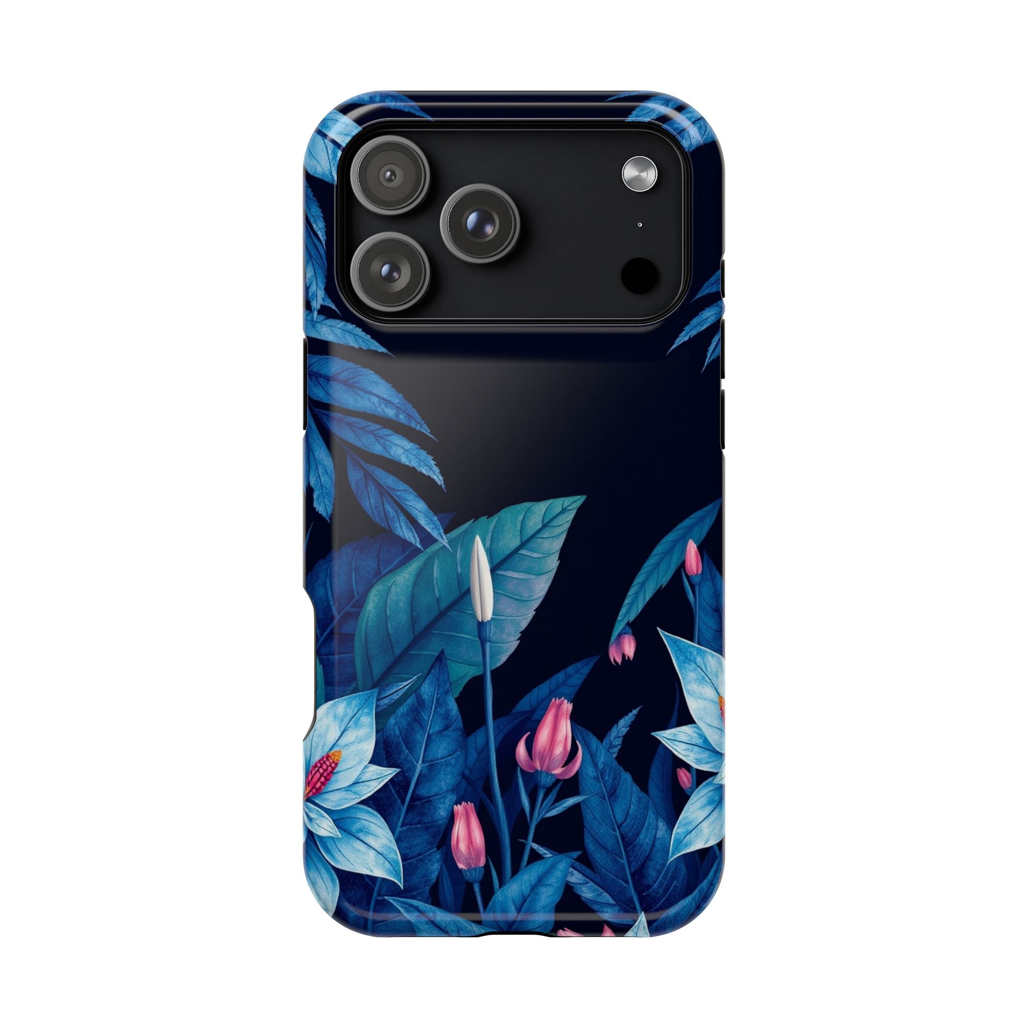 iPhone Serene Jungle Floral Design Clean Minimal Snap Cas Slim Snap Case · iPhon
