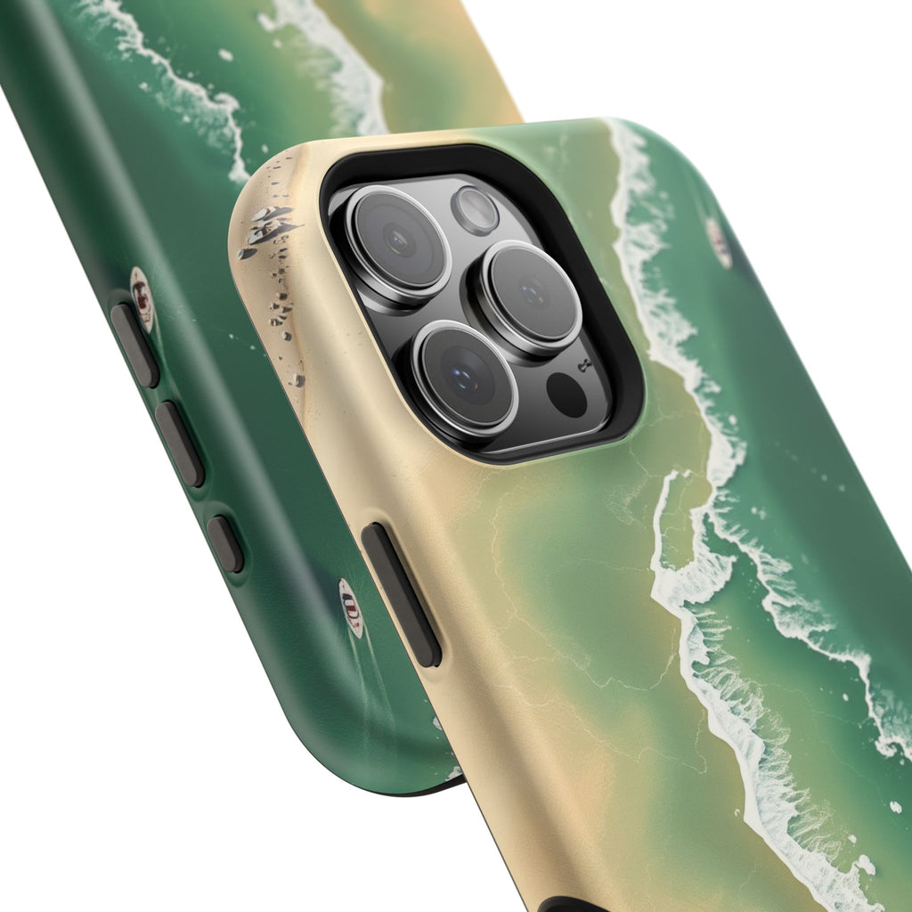 iPhone Shoreline Aerial Bold Art Bold Modern Everyday Snap Case · iPhone Case