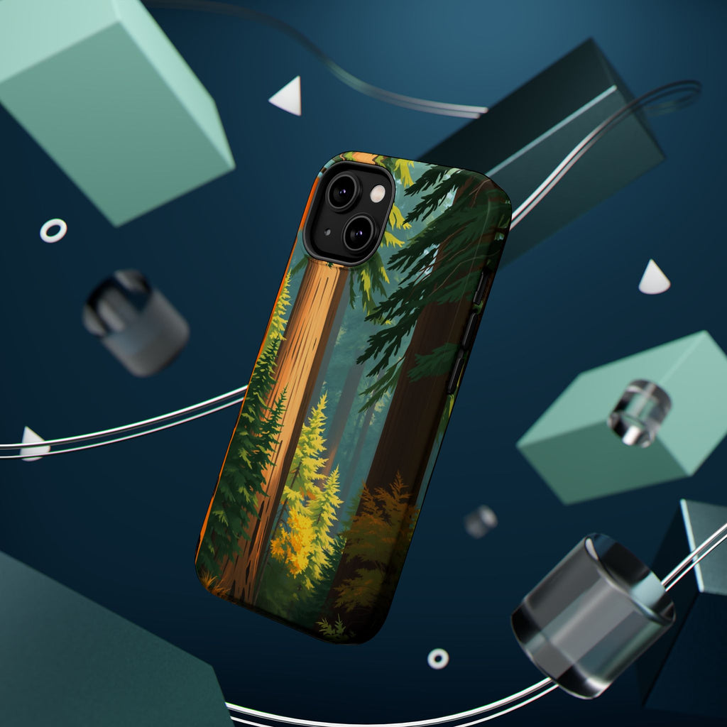 iPhone Redwood Forest Oil Painting Impressionist Clean iPhone Minimal · iPhone C