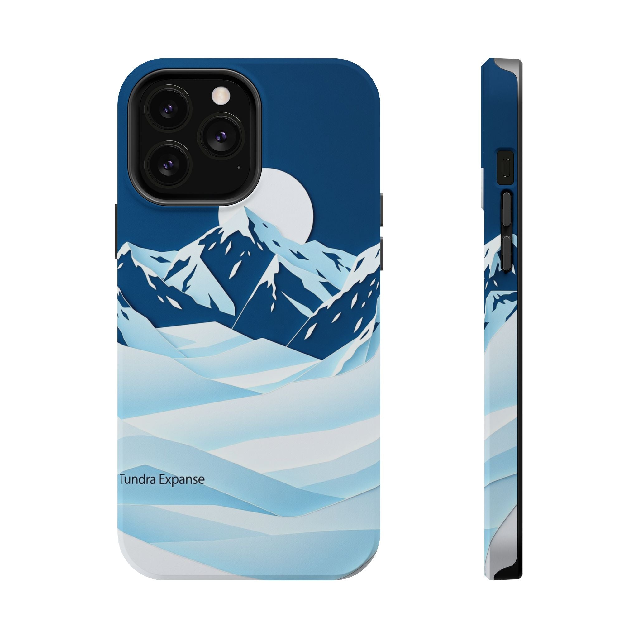 iPhone Midnight Blue And Silver Tundra Expanse Clean iPhone 12 Minimal · iPhone