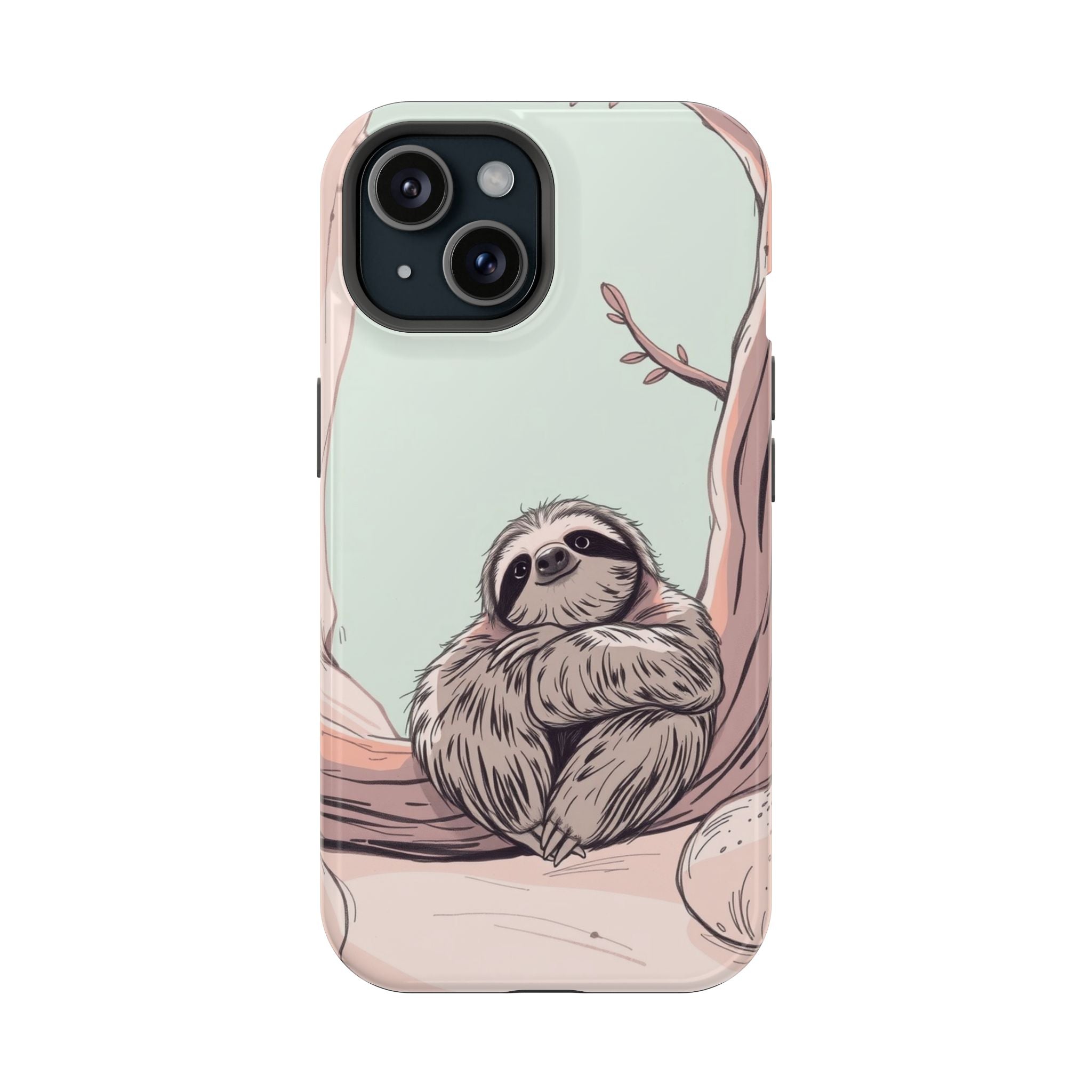 iPhone Cozy Sloth Mode Hand-Drawn Sketch Slim Everyday Designer Case · iPhone Ca