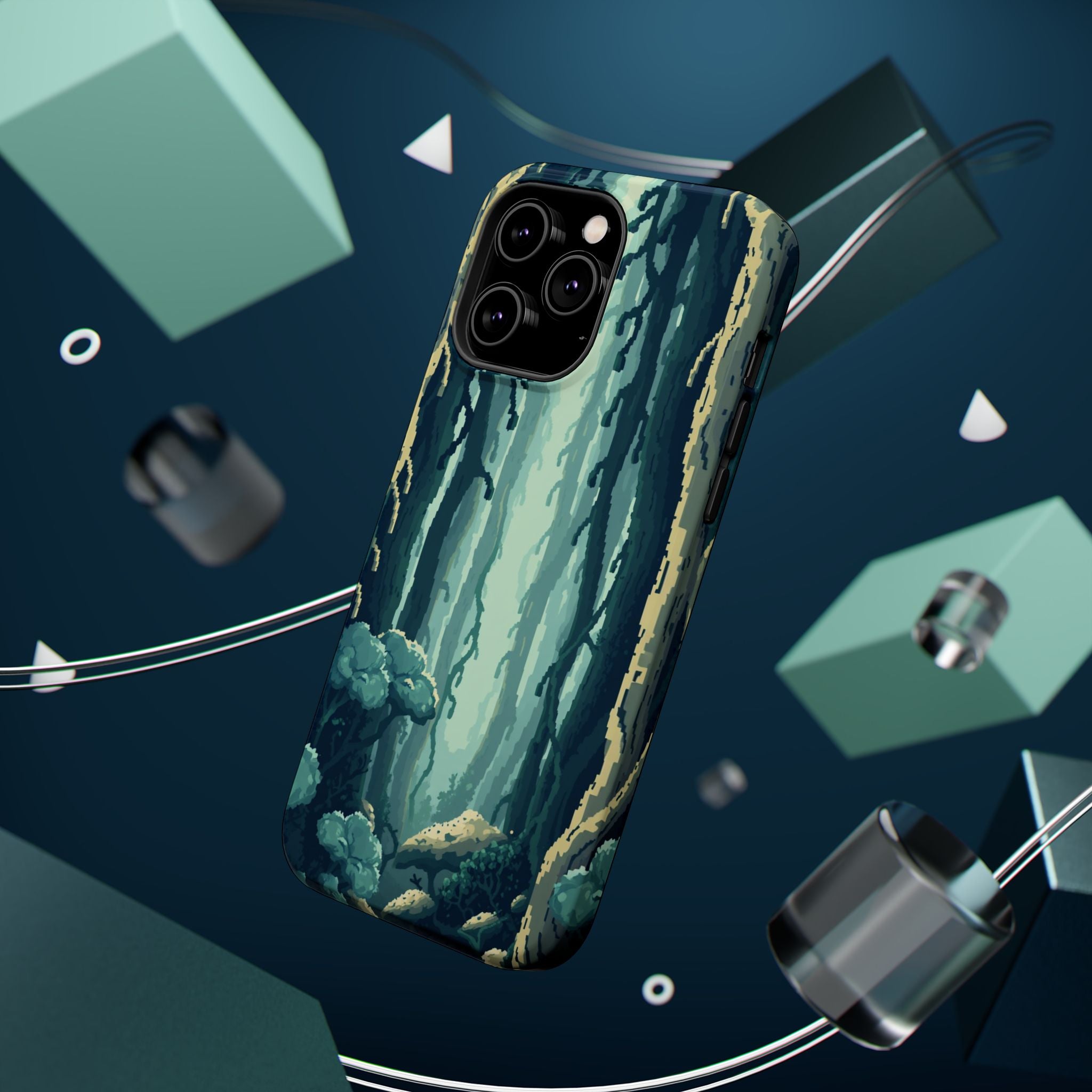 iPhone Kelp Forest Pixel Art -Bit Bold Modern Everyday Snap Case · iPhone Case