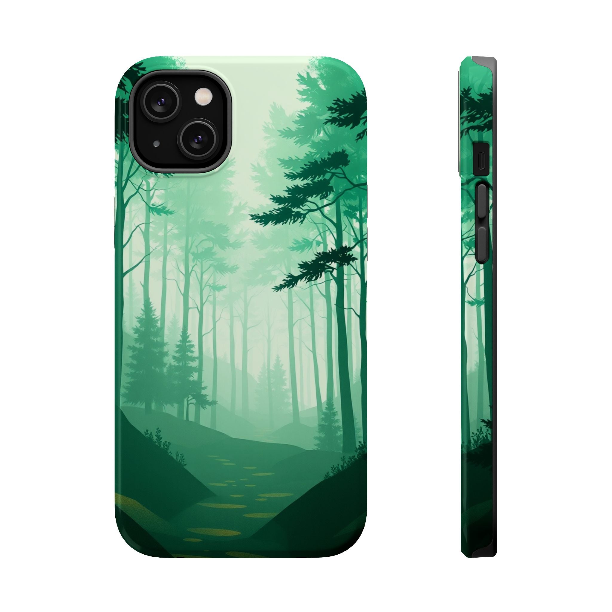 iPhone Earthy Misty Forest Path Design Slim Everyday Designer Case · iPhone Case