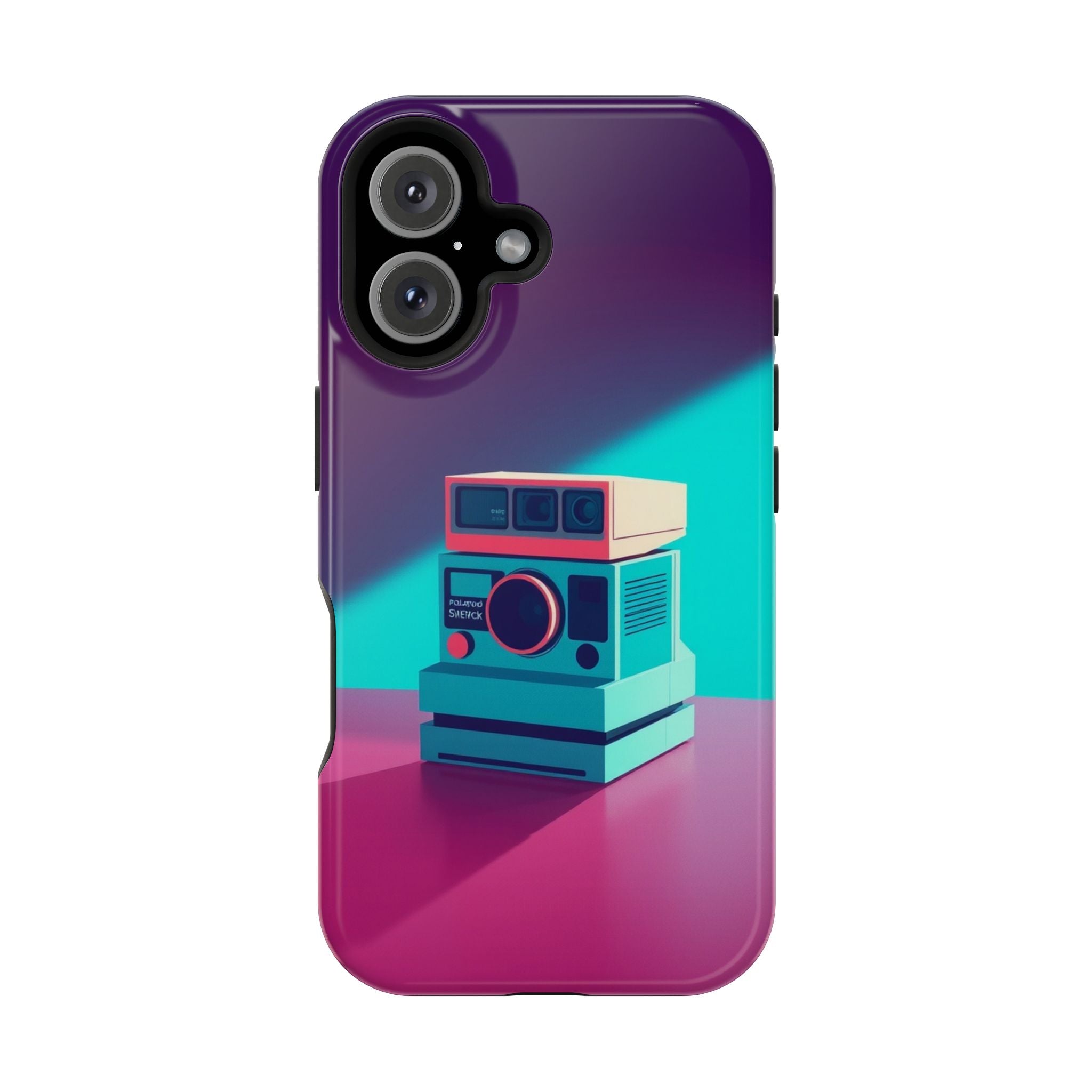 iPhone Polaroid Stack Memory Pop Art Bold Slim Everyday Designer Case · iPhone C