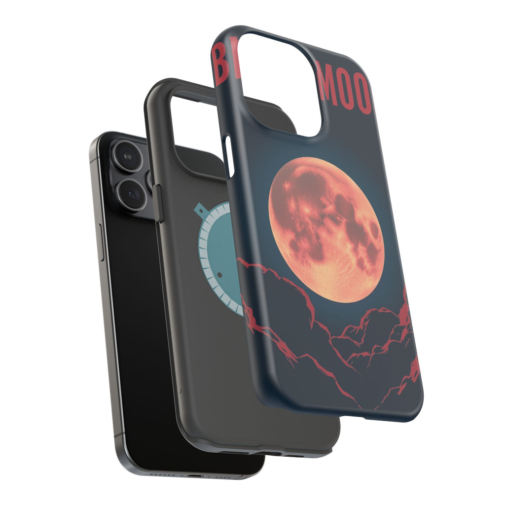 iPhone Blood Moon Rise Vintage Retro Poster Slim Everyday Designer Case · iPhone