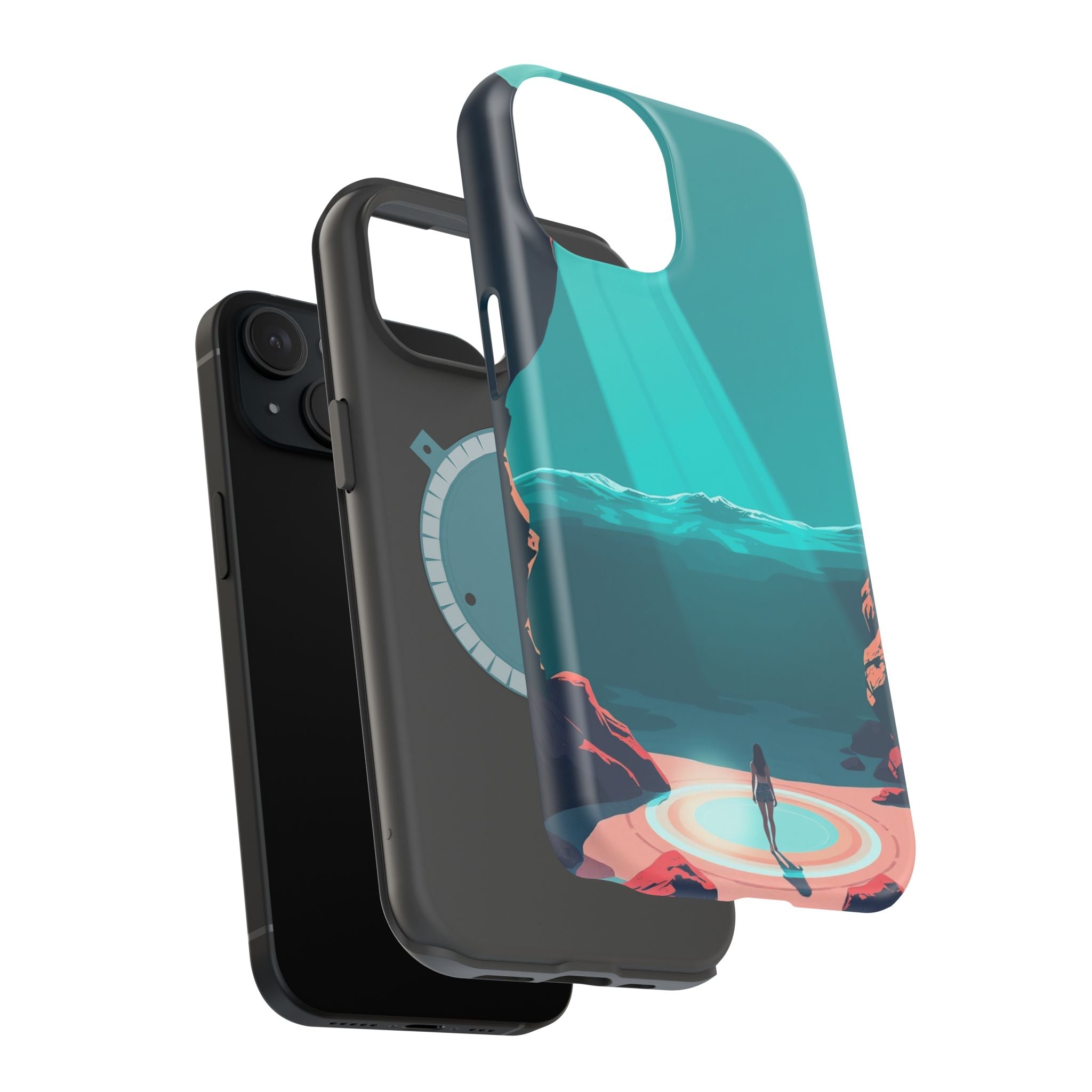 iPhone Earthy Tidal Pool Design 17 Bold Modern Everyday Snap Case · iPhone Case