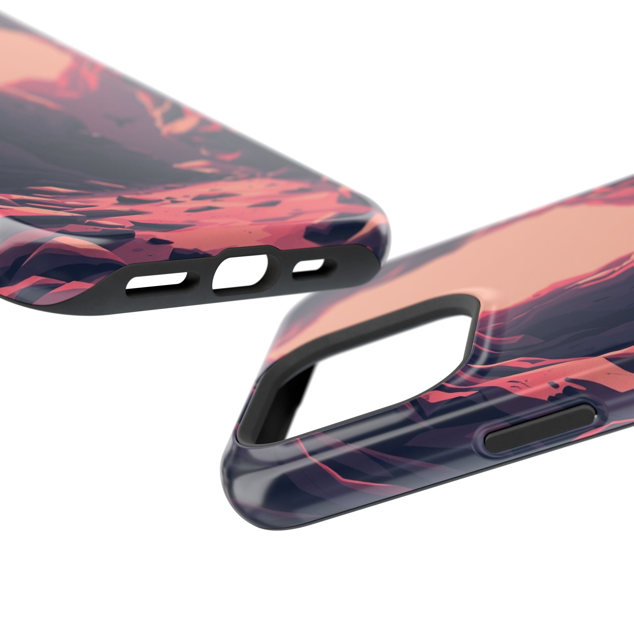iPhone Rose Pink And Cream Dark Crystal Cave Slim Everyday Designer Case · iPhon