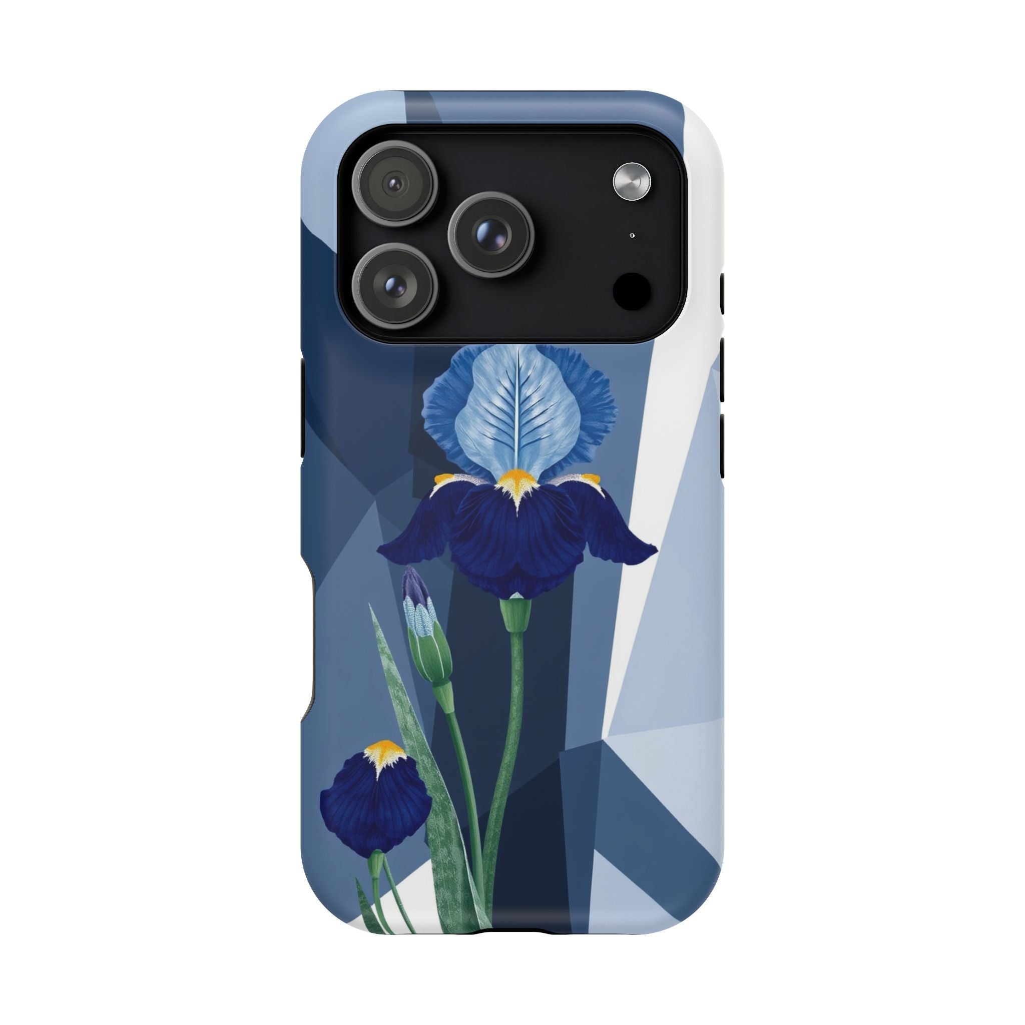 iPhone Earthy Iris Garden Design Bold Modern Everyday Snap Case · iPhone Case