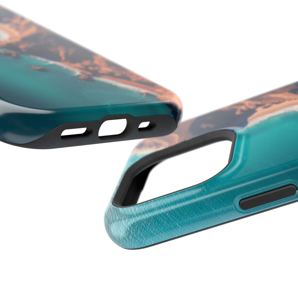 iPhone Shoreline Aerial Abstract Geometric Slim iPhone Everyday · iPhone Case
