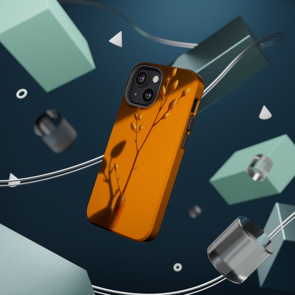 iPhone Mustard And Rust Minimalist Stem Slim Everyday iPhone Designer · iPhone C