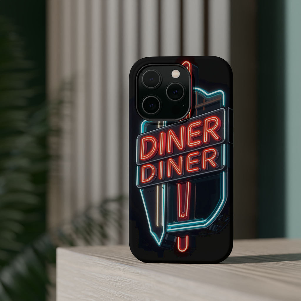 iPhone Neon Diner Sign Electric Art Slim Everyday Designer Case · iPhone Case