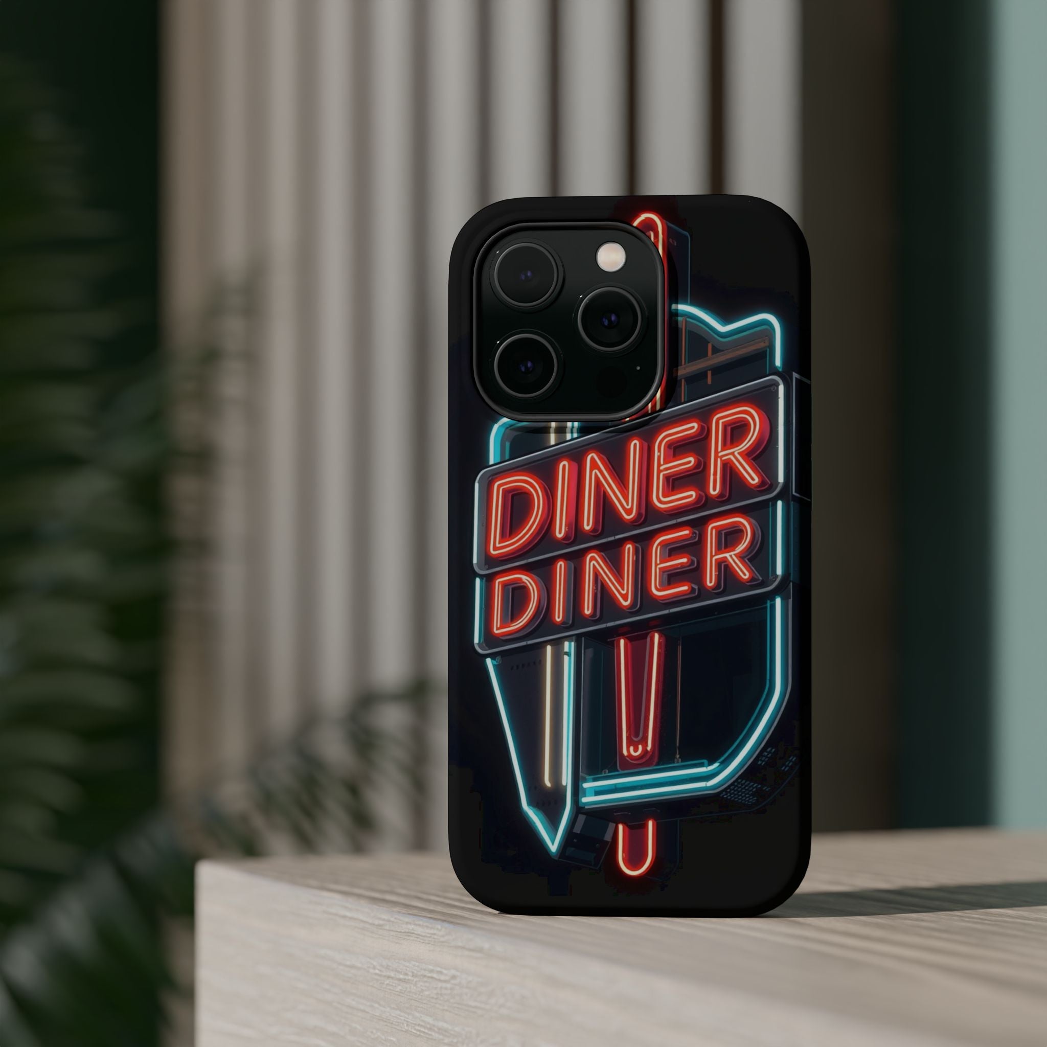 iPhone Neon Diner Sign Electric Art Slim Everyday Designer Case · iPhone Case
