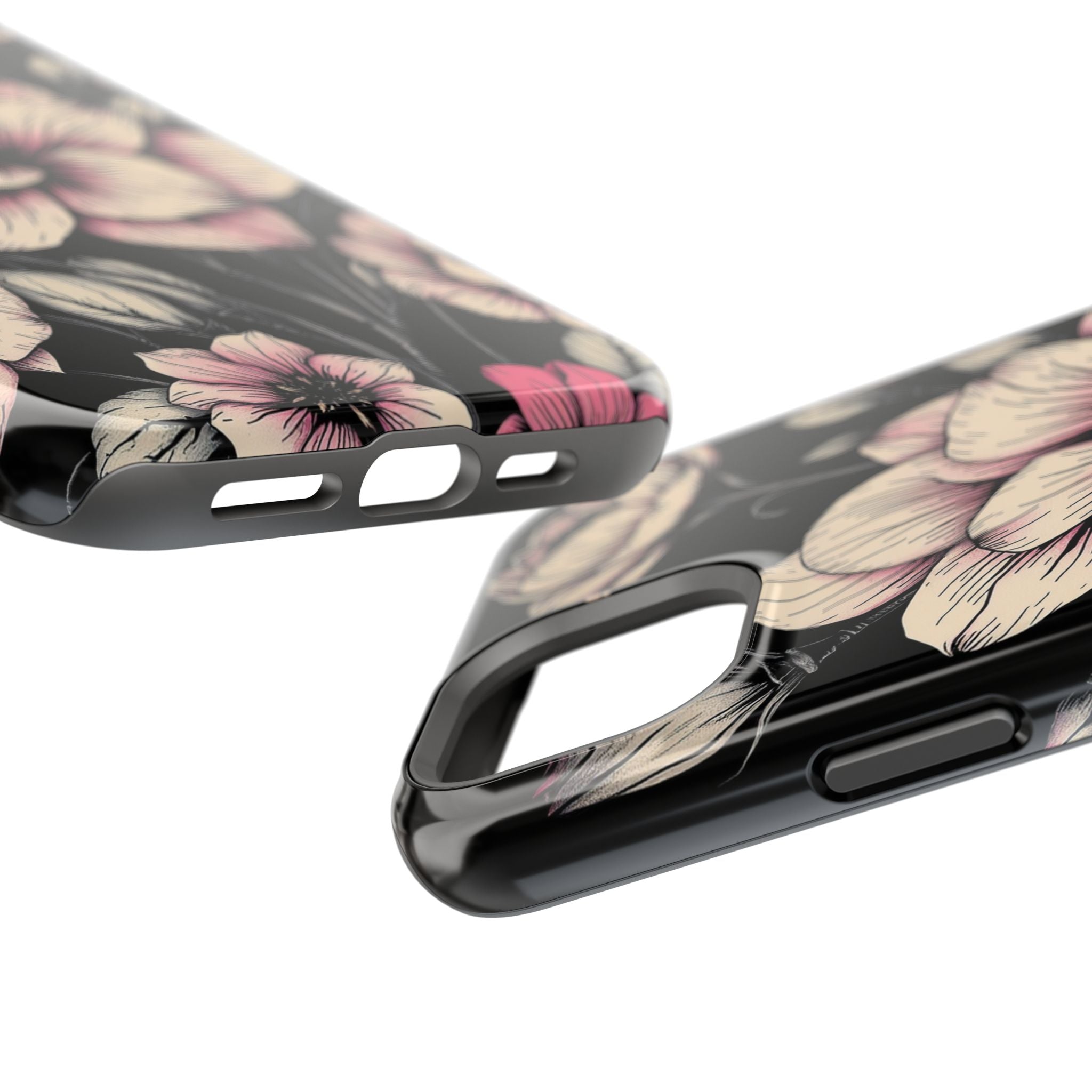 iPhone Floral Dark Academia Gothic Ink Slim Everyday Designer Case · iPhone Case