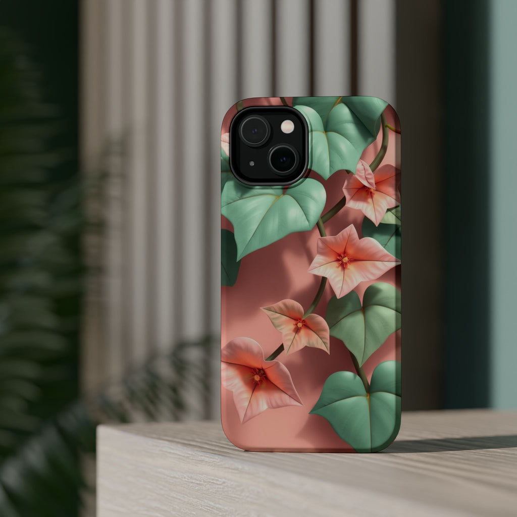 iPhone Mint And Blush Art Nouveau Vine Slim Everyday Designer Case · iPhone Case