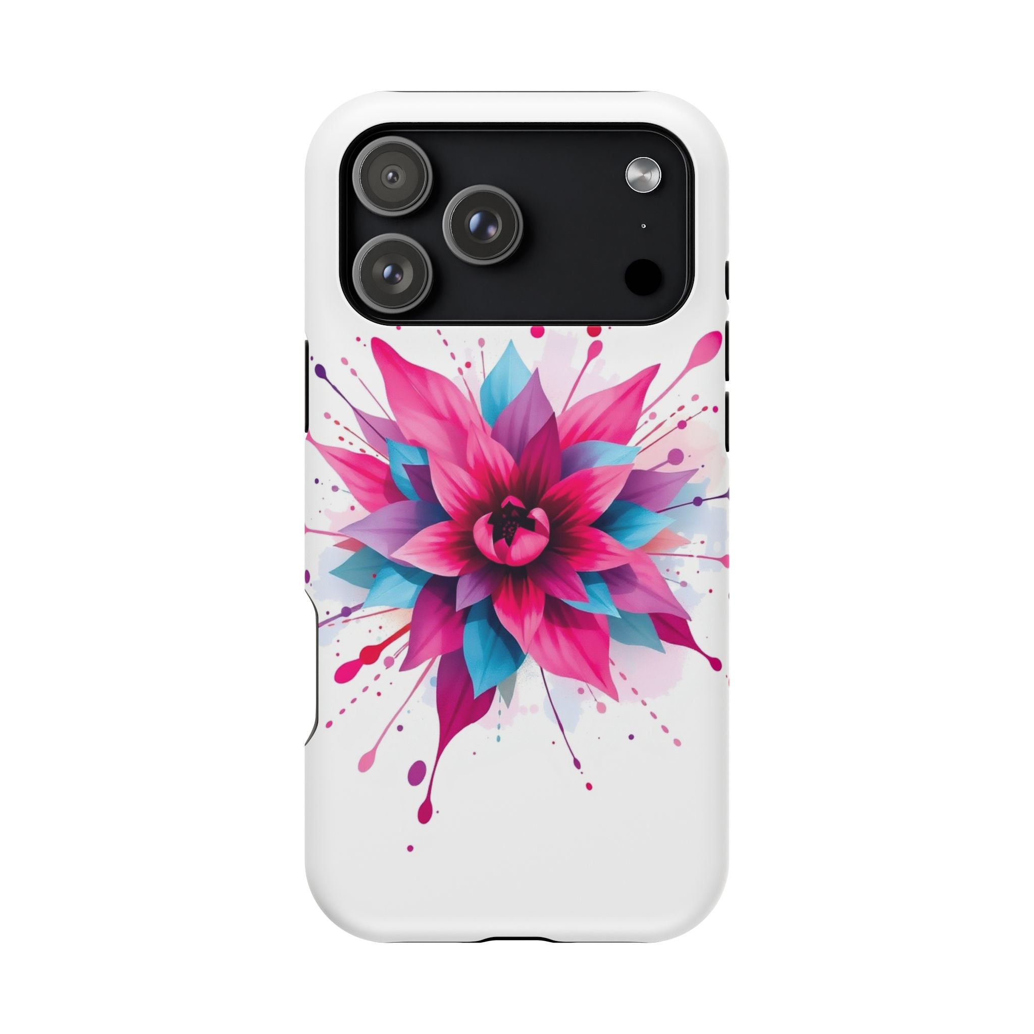 iPhone Floral Watercolor Splash Electric Art Slim iPhone Everyday · iPhone Case