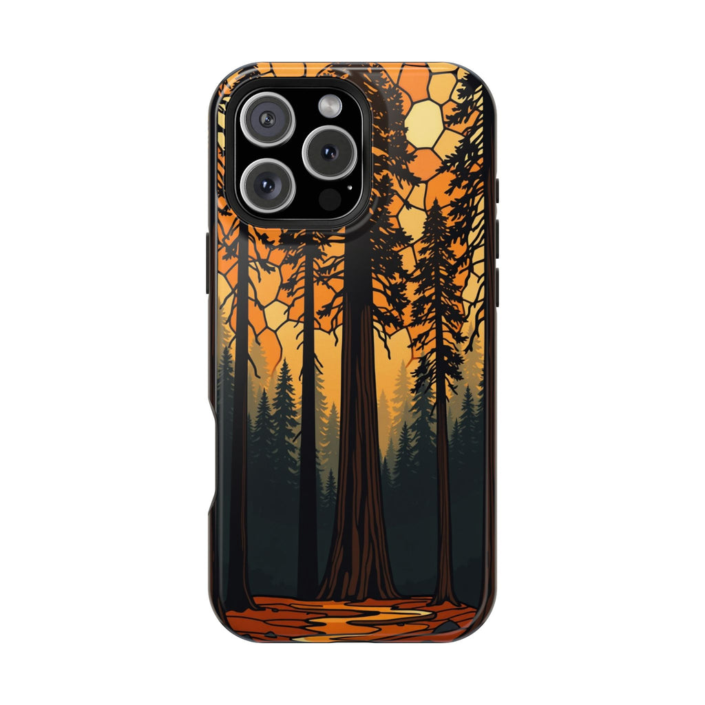 iPhone Burnt Orange And Sand Redwood Forest Soft iPhone 11 Finish · iPhone Case