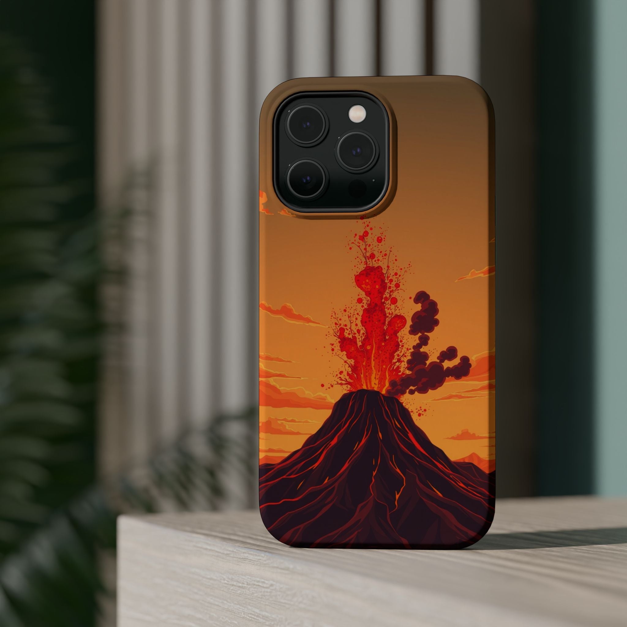 iPhone Sunset Amber And Peach Volcanic Eruption Soft iPhone Finish · iPhone Case