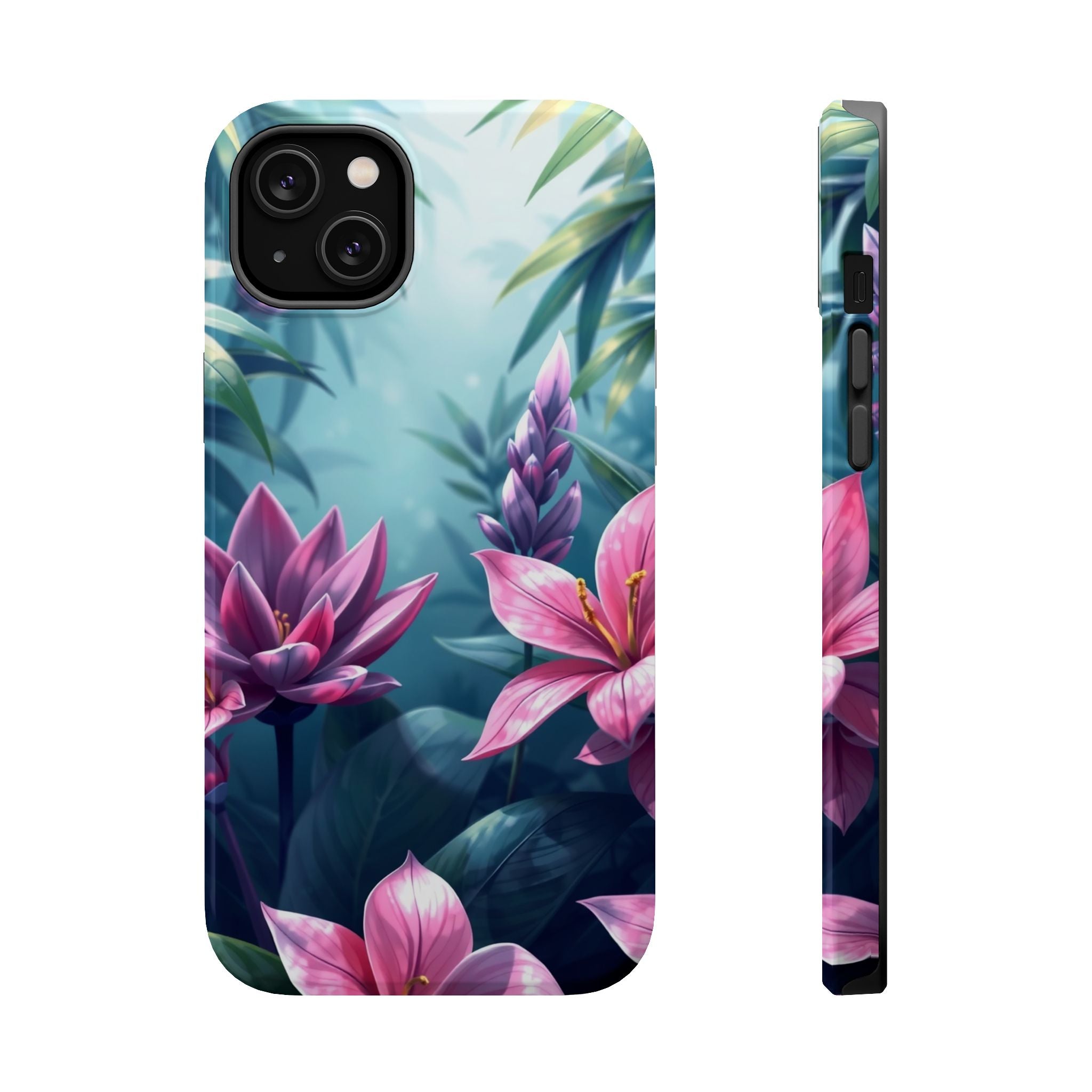 iPhone Indigo And Violet Jungle Floral Slim Everyday Designer Case · iPhone Case