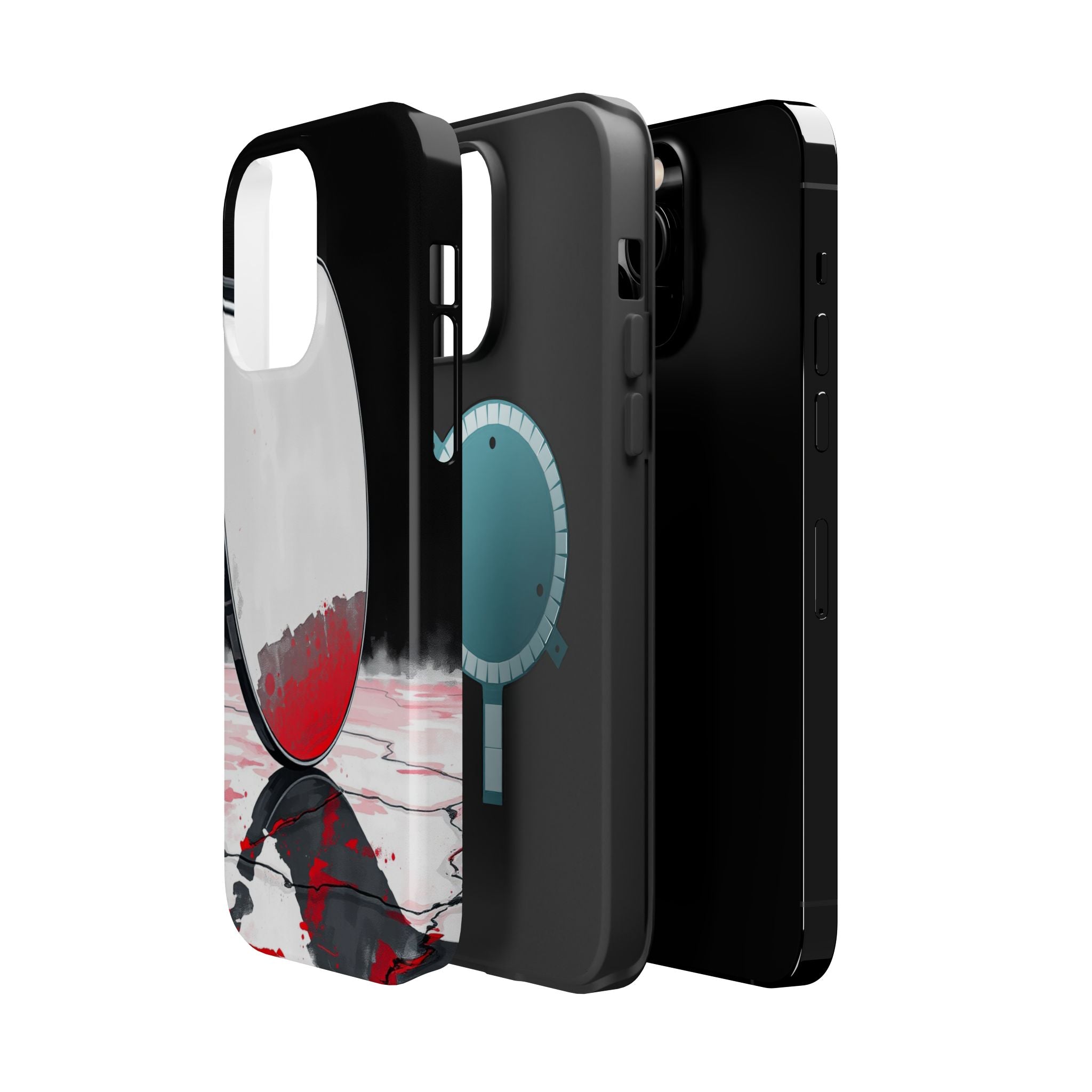 iPhone Earthy Salt Flat Mirror Design Slim Everyday Designer Case · iPhone Case