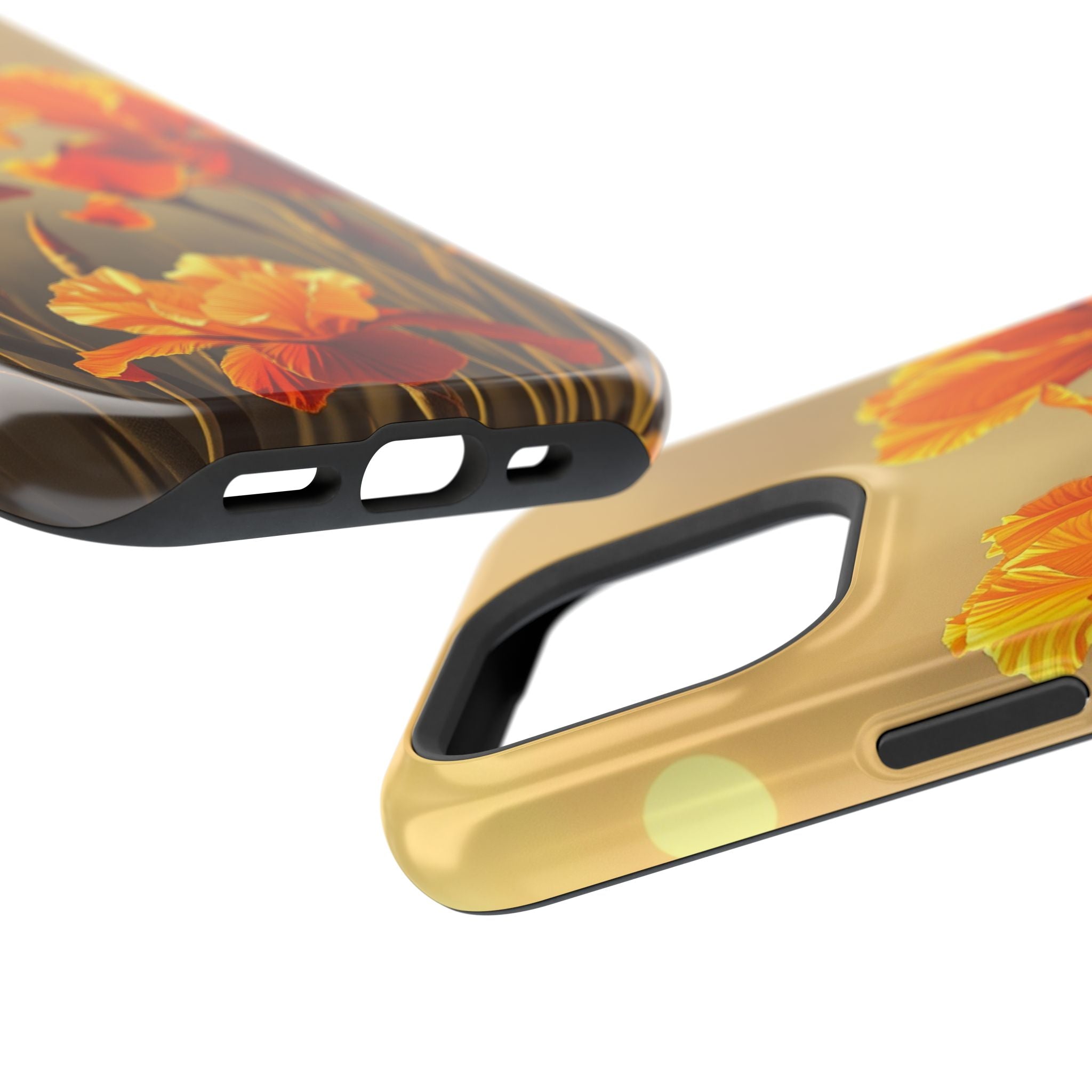 iPhone Iris Garden Gold Foil Luxury Slim Everyday Designer Case · iPhone Case