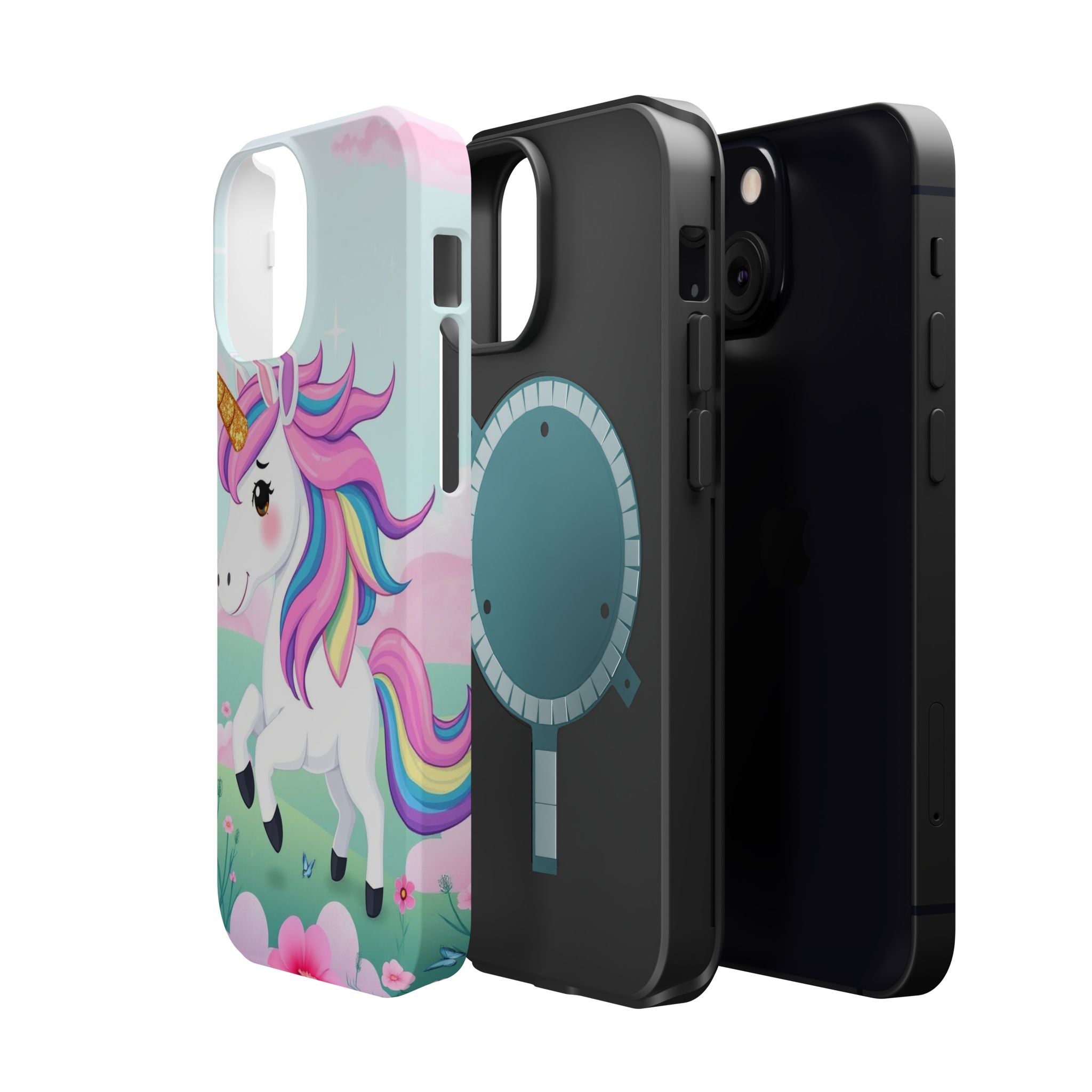 iPhone Rainbow Unicorn Kids Fun Soft iPhone Phone Case Gift Finish · iPhone Case