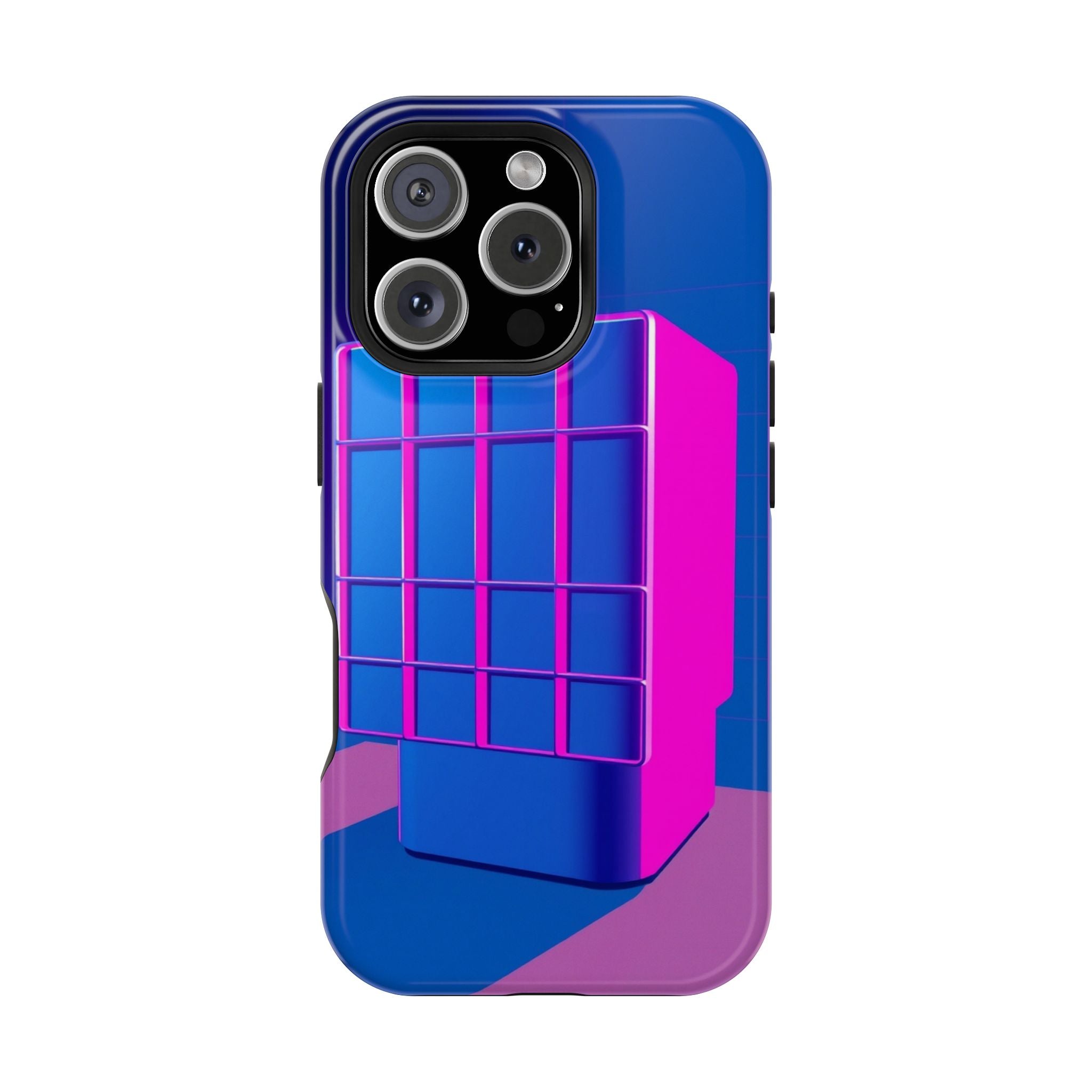 iPhone Earthy 80s Grid Synthwave Design Slim Everyday Designer Case · iPhone Cas