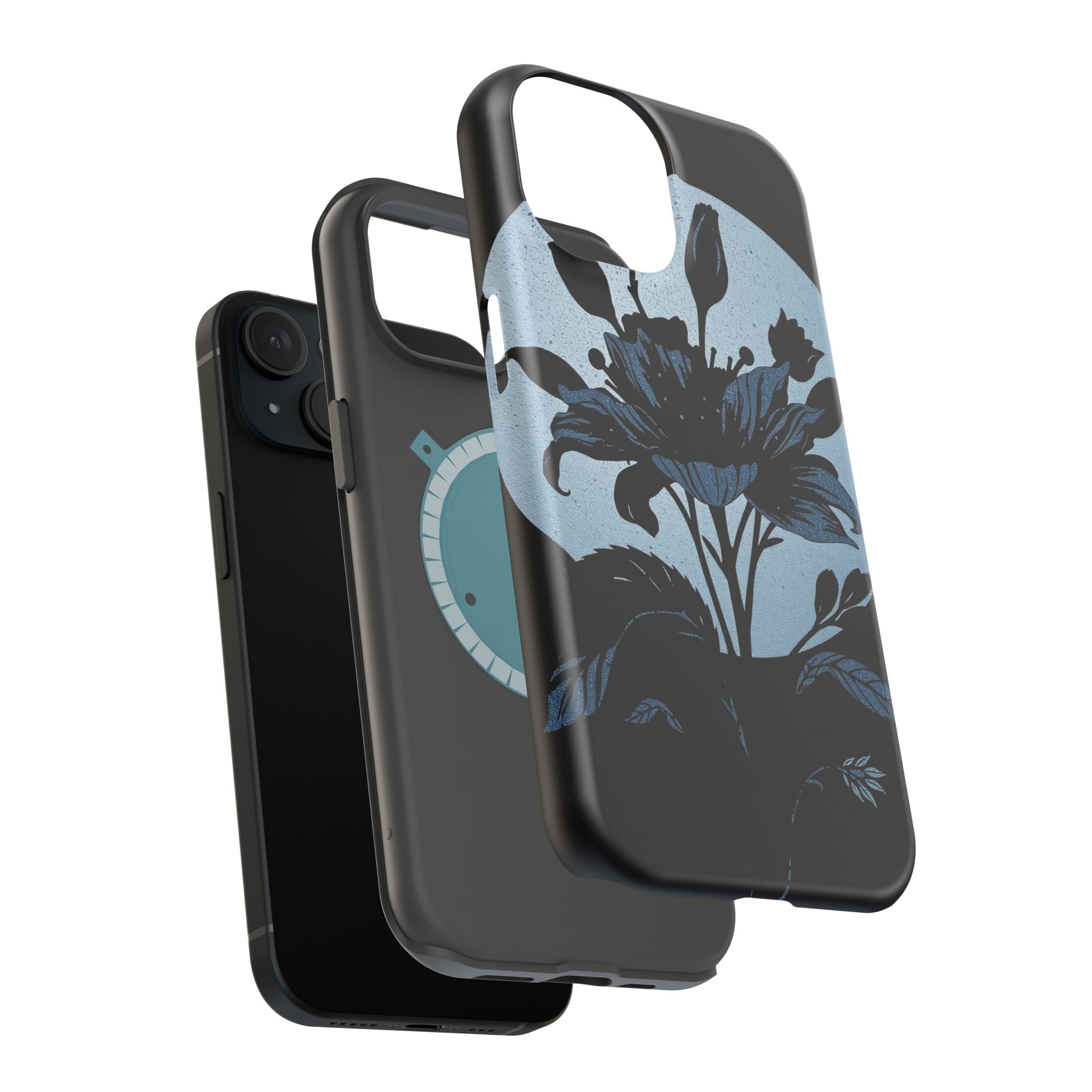 iPhone Radiant Floral Silhouette Design Slim Everyday Designer Case · iPhone Cas