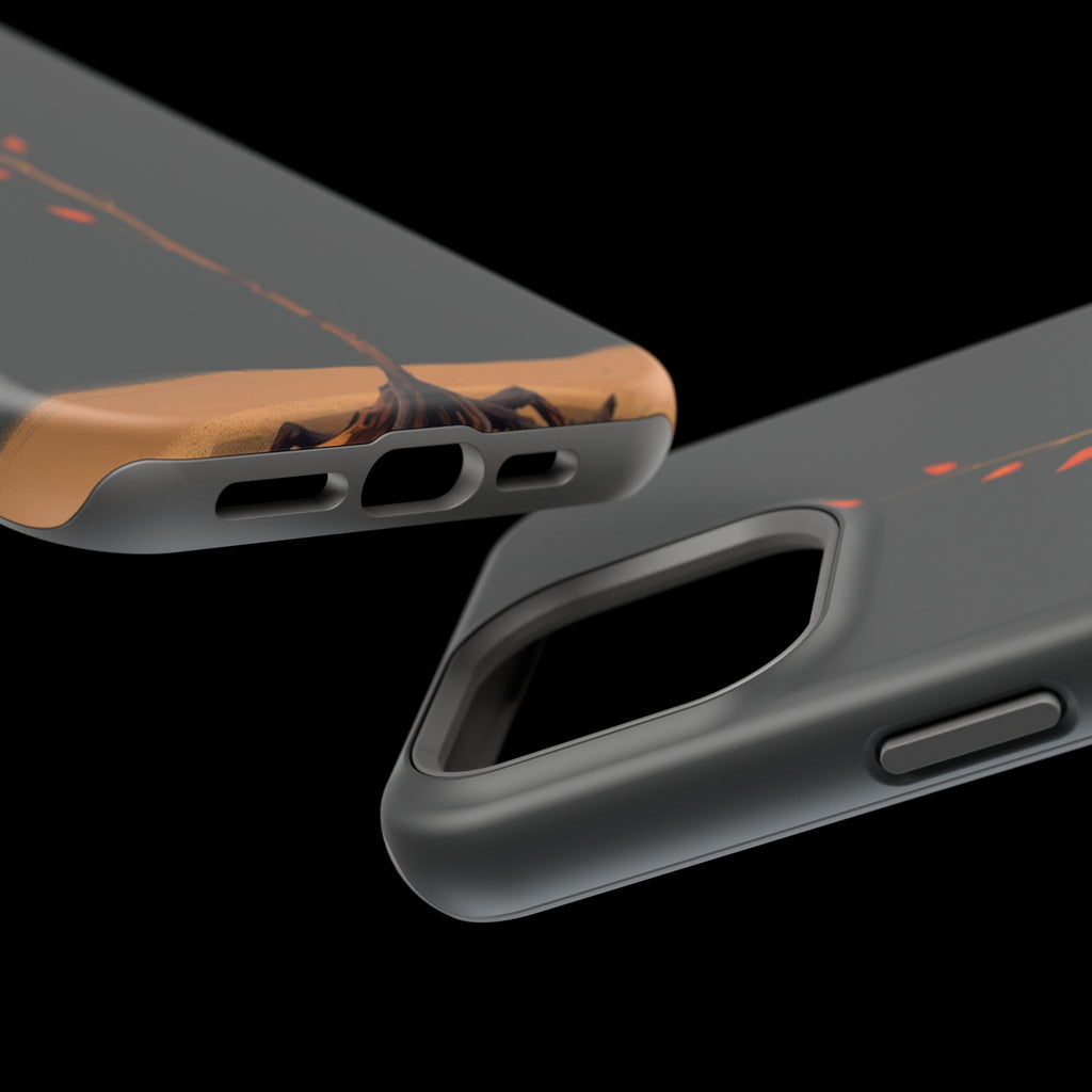 iPhone Burnt Orange And Sand Minimalist Stem Slim iPhone Everyday · iPhone Case