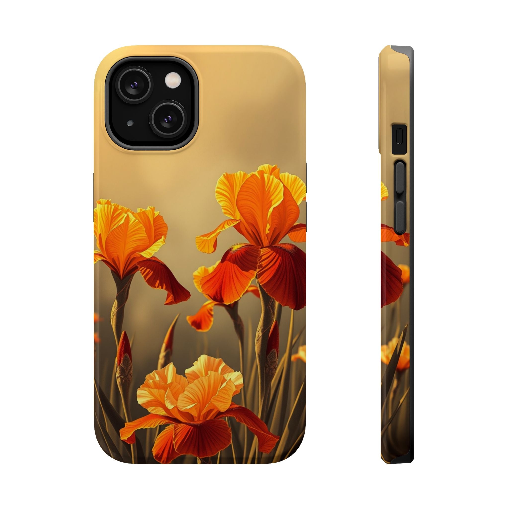 iPhone Iris Garden Gold Foil Luxury Slim Everyday Designer Case · iPhone Case